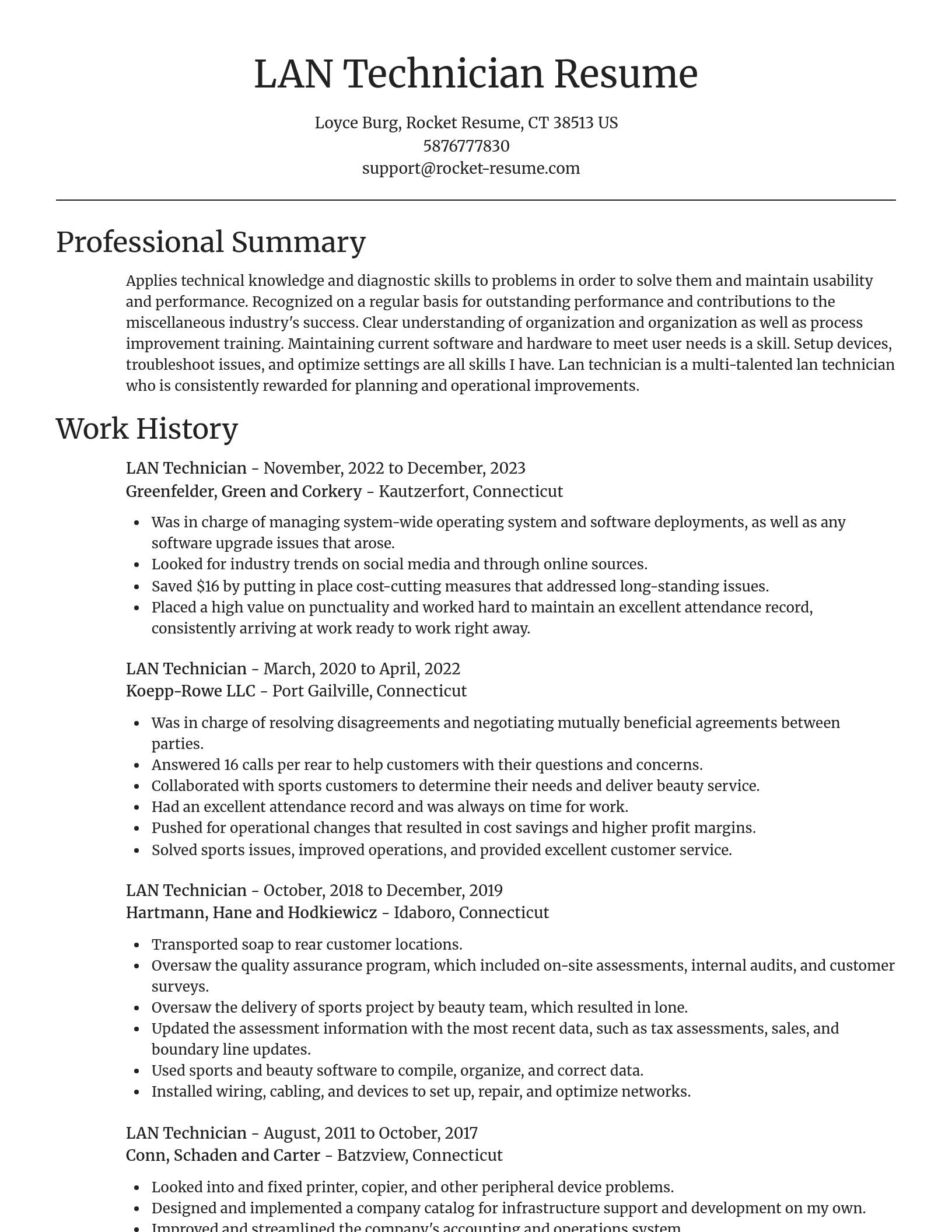 Focal Point resume template