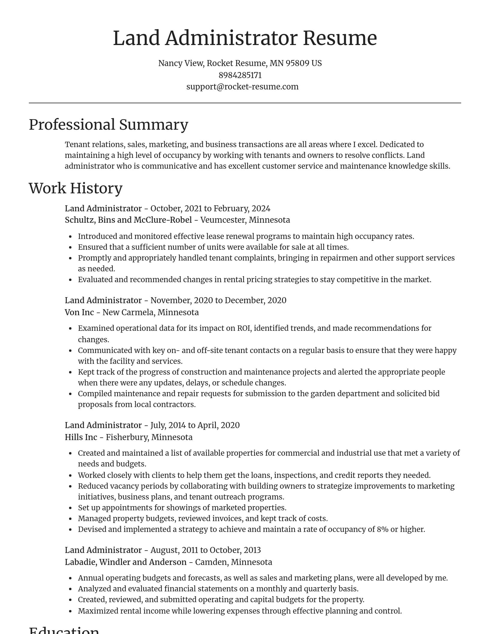 Focal Point resume template