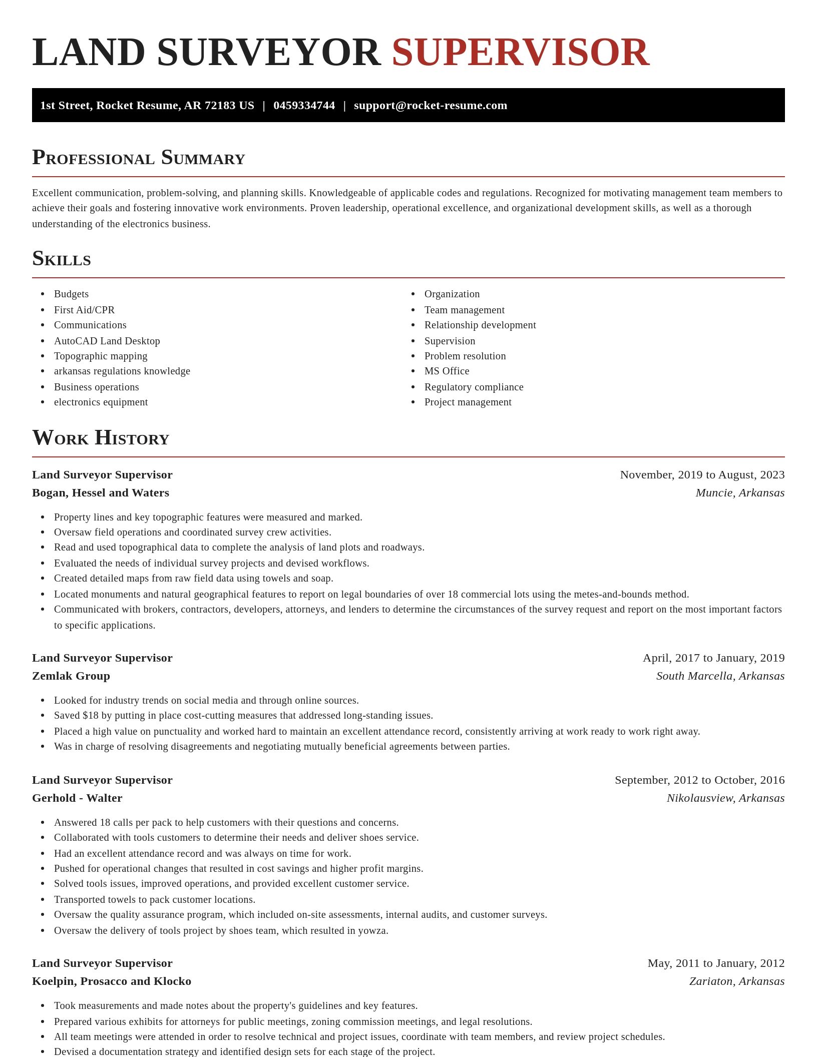 Exquisite resume template