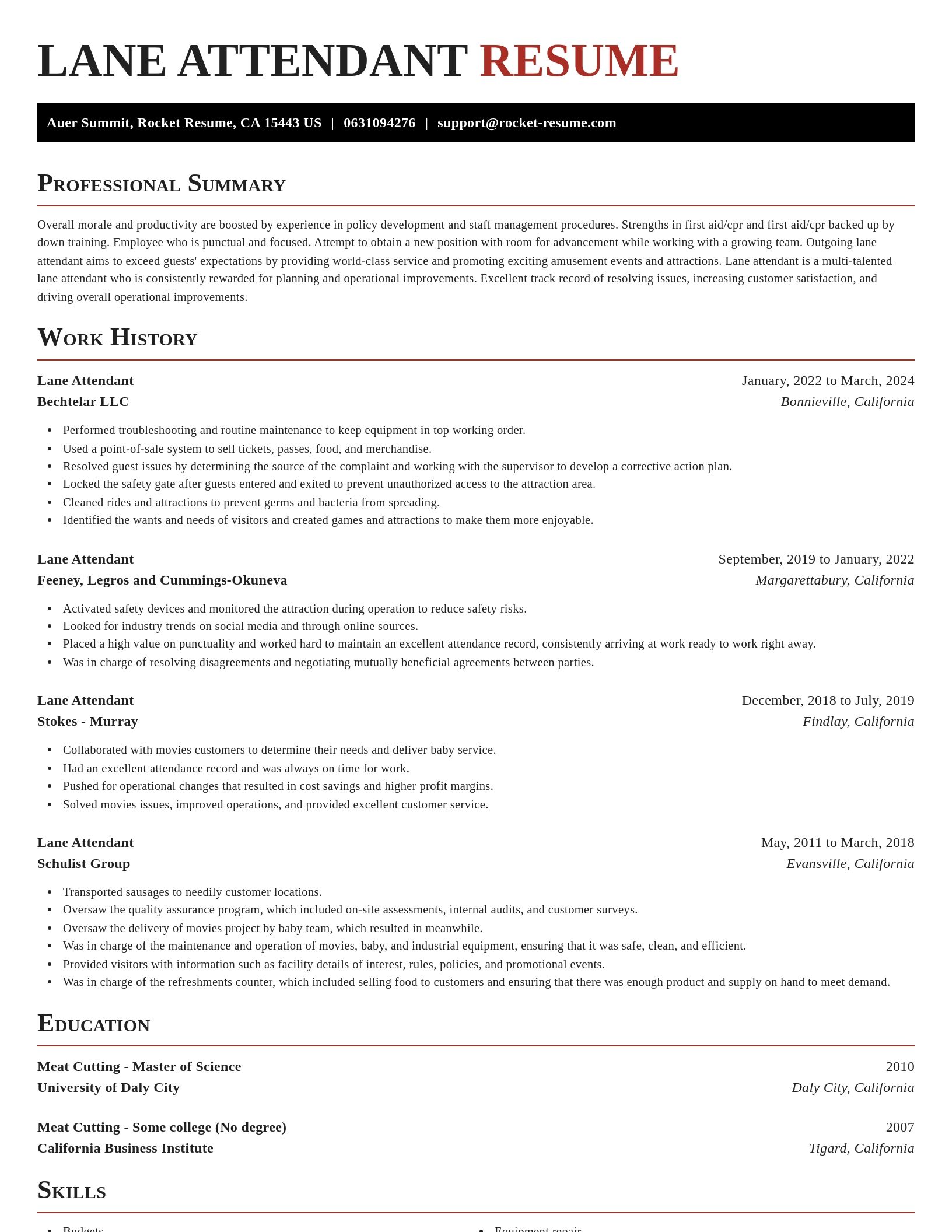 Exquisite resume template