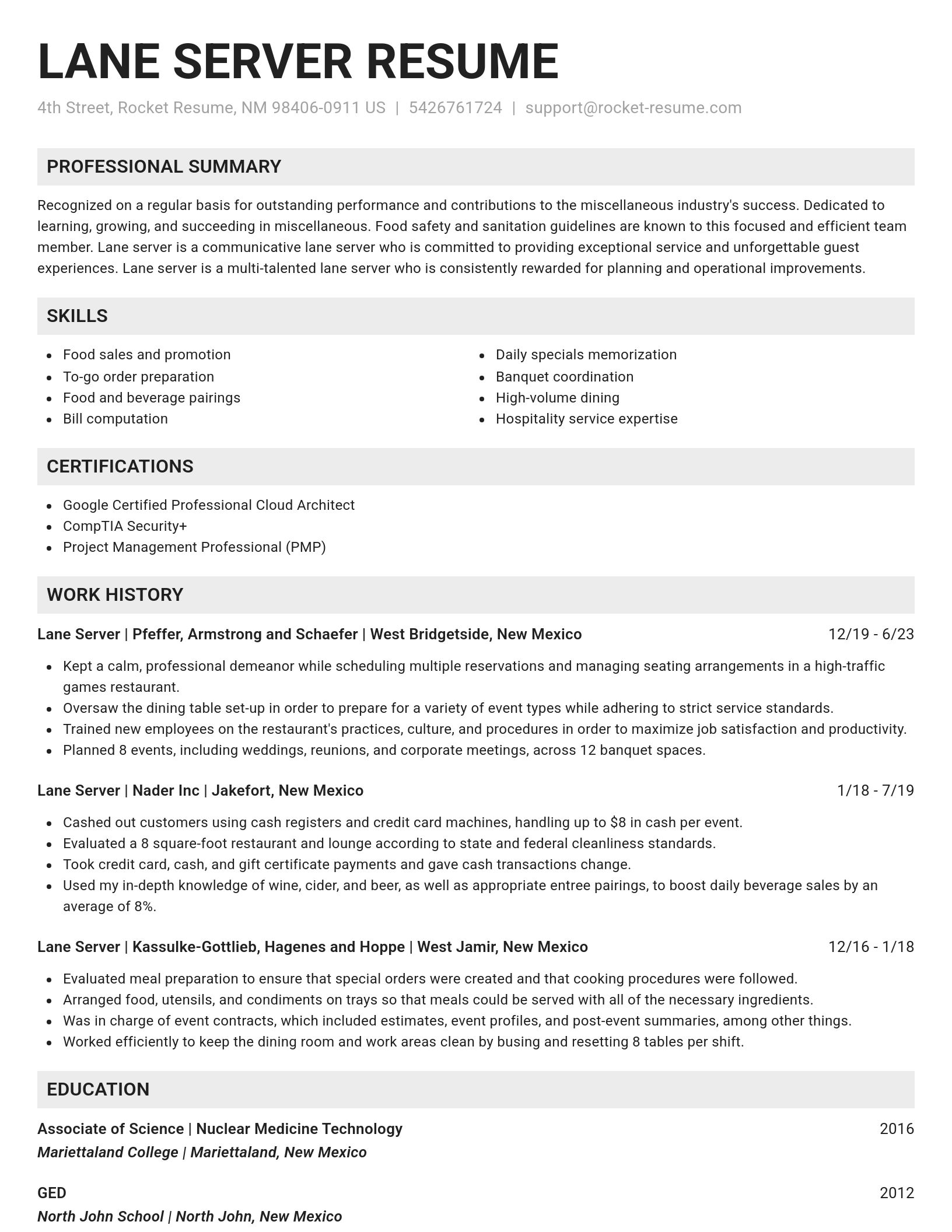 Genius resume template