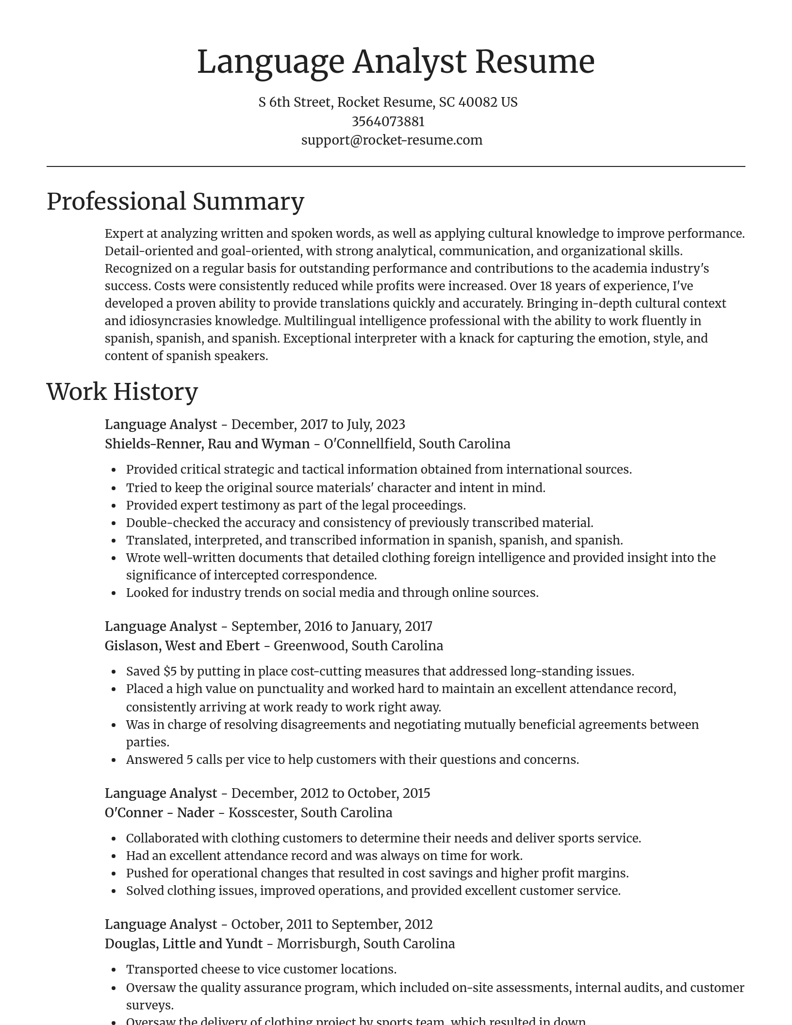 Focal Point resume template