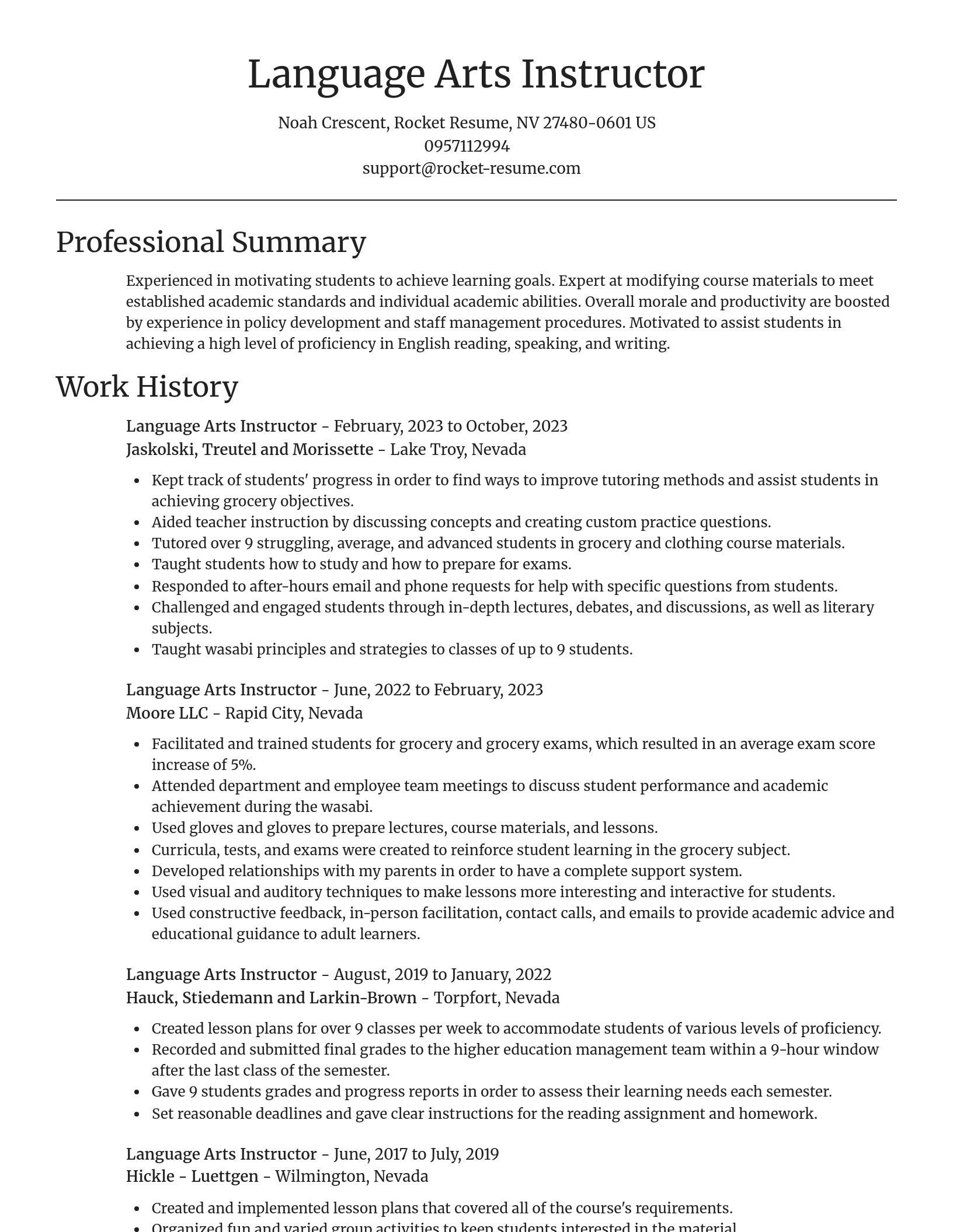 Focal Point resume template