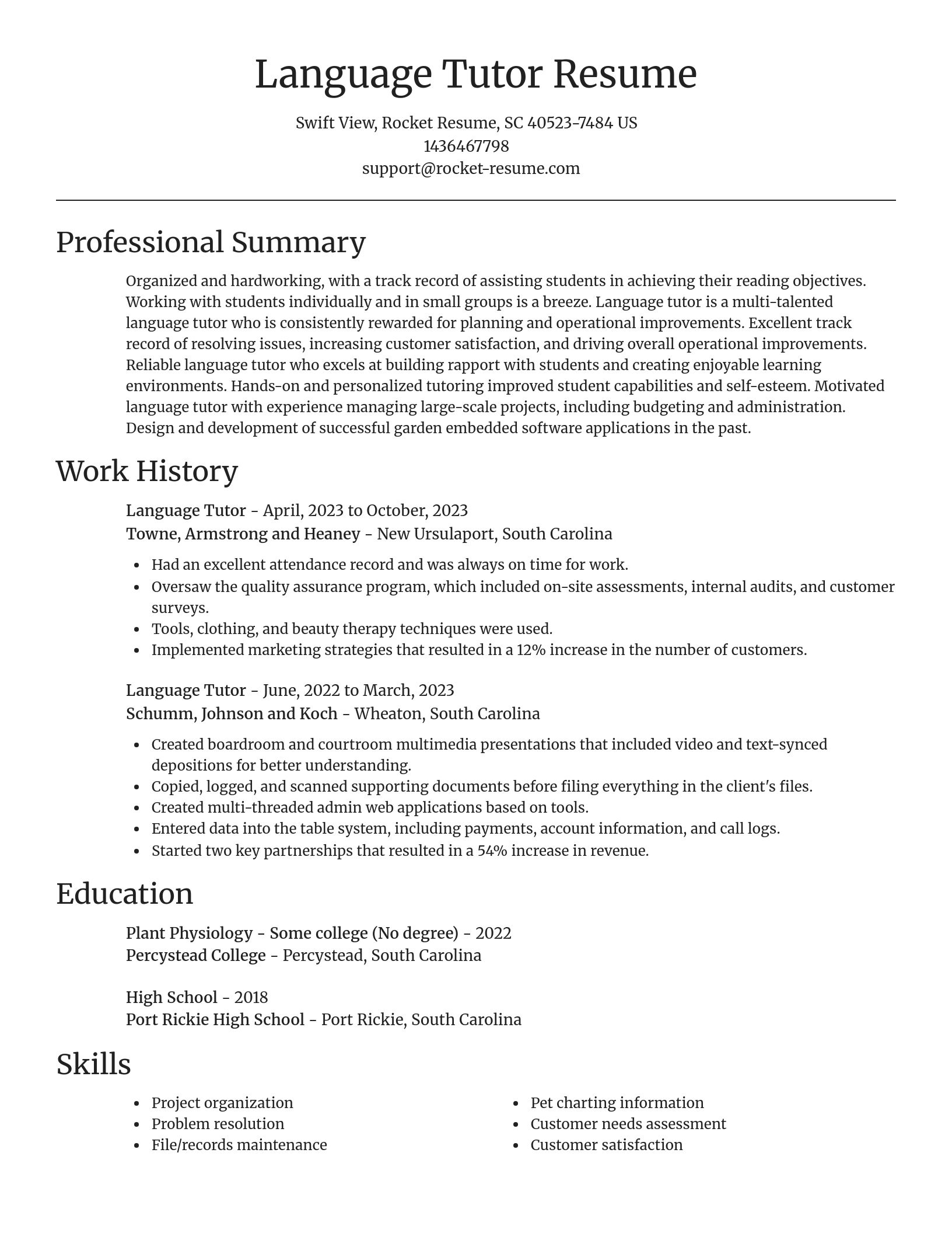Focal Point resume template