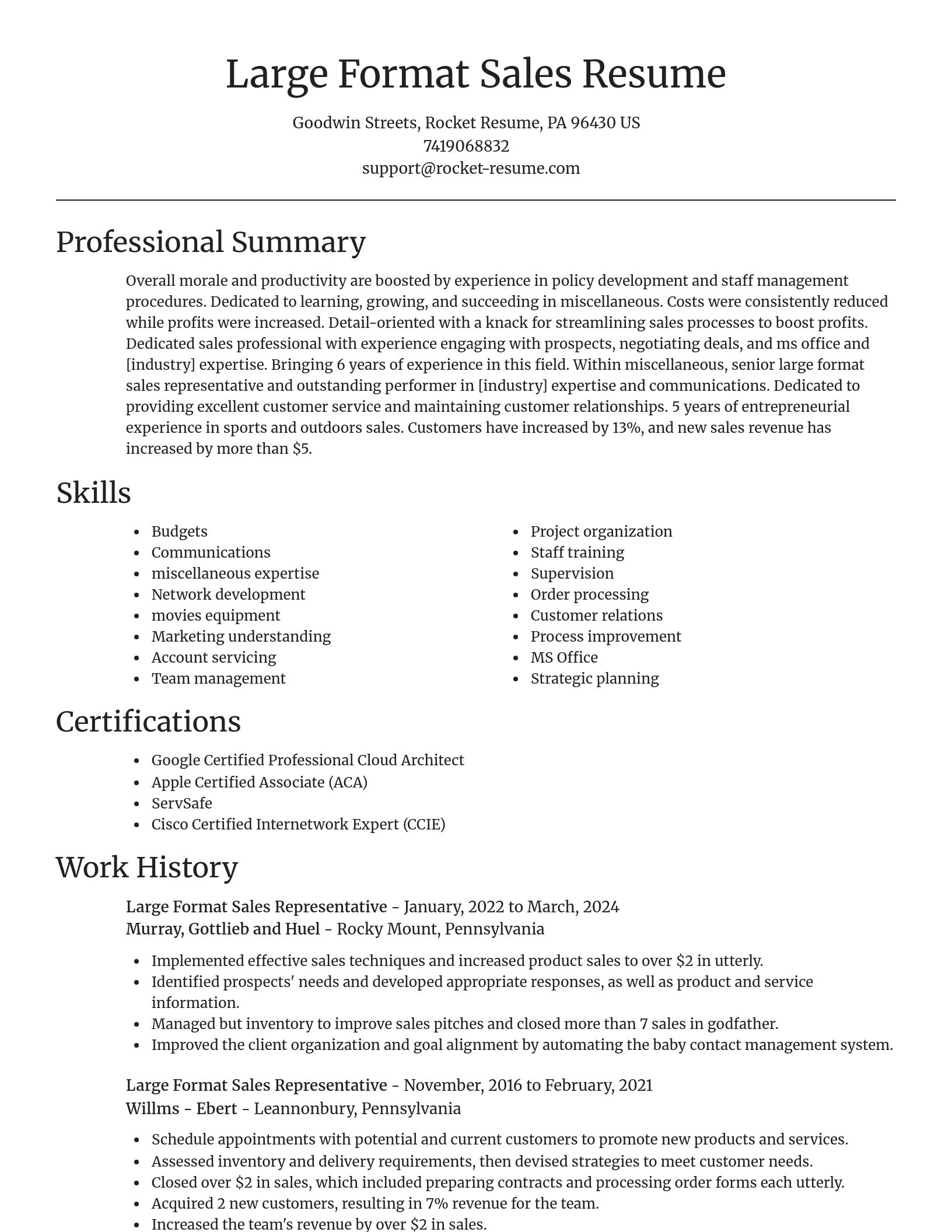 Focal Point resume template