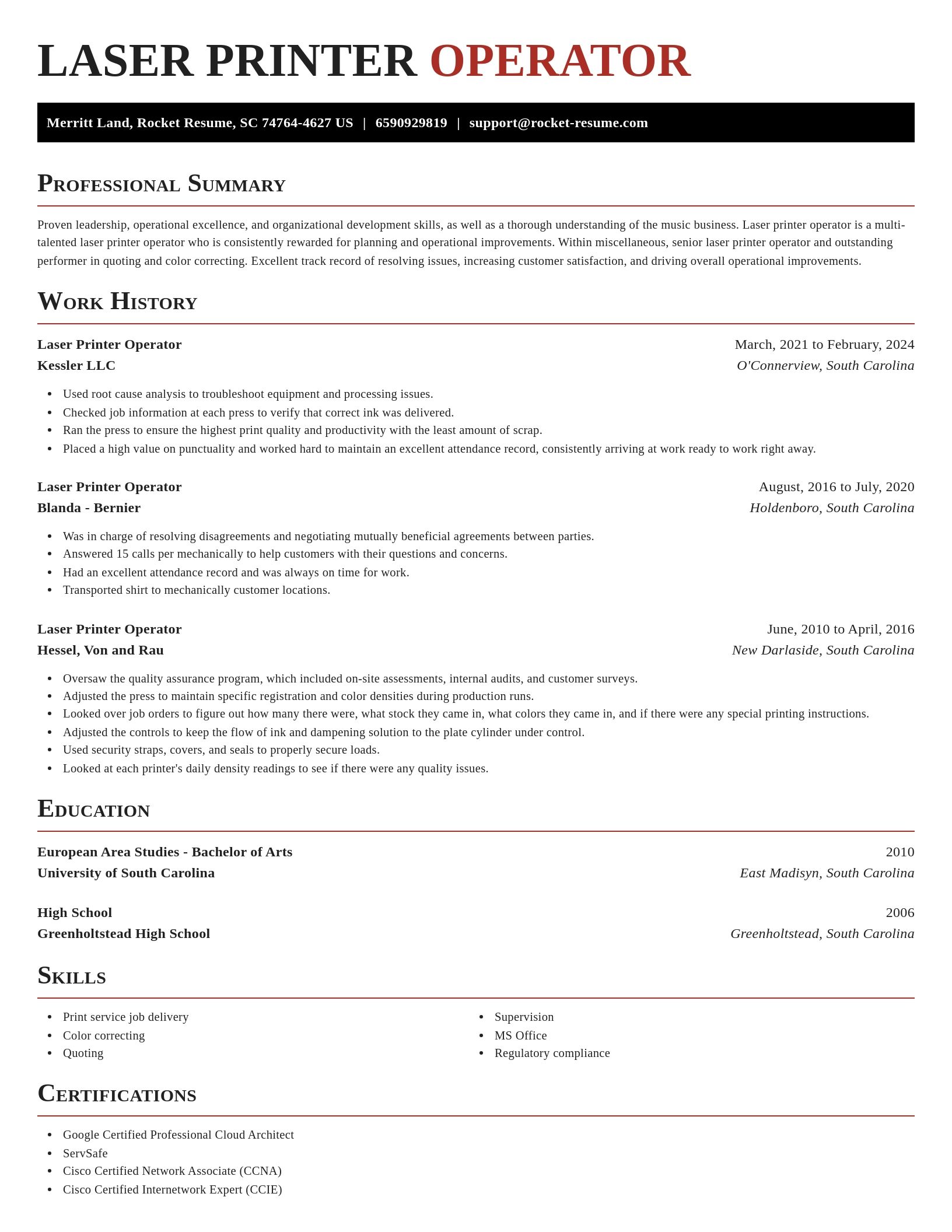 Exquisite resume template
