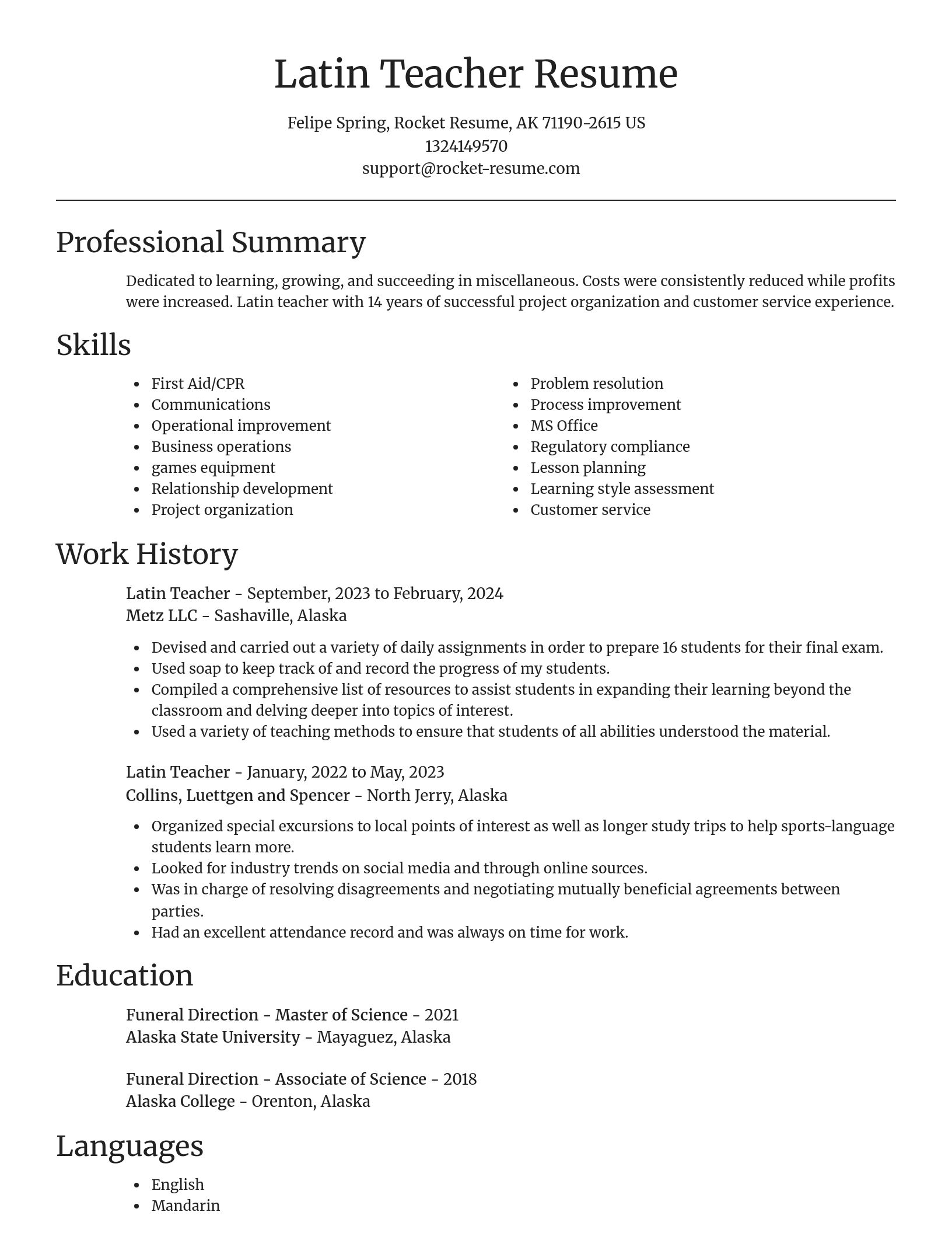 Focal Point resume template