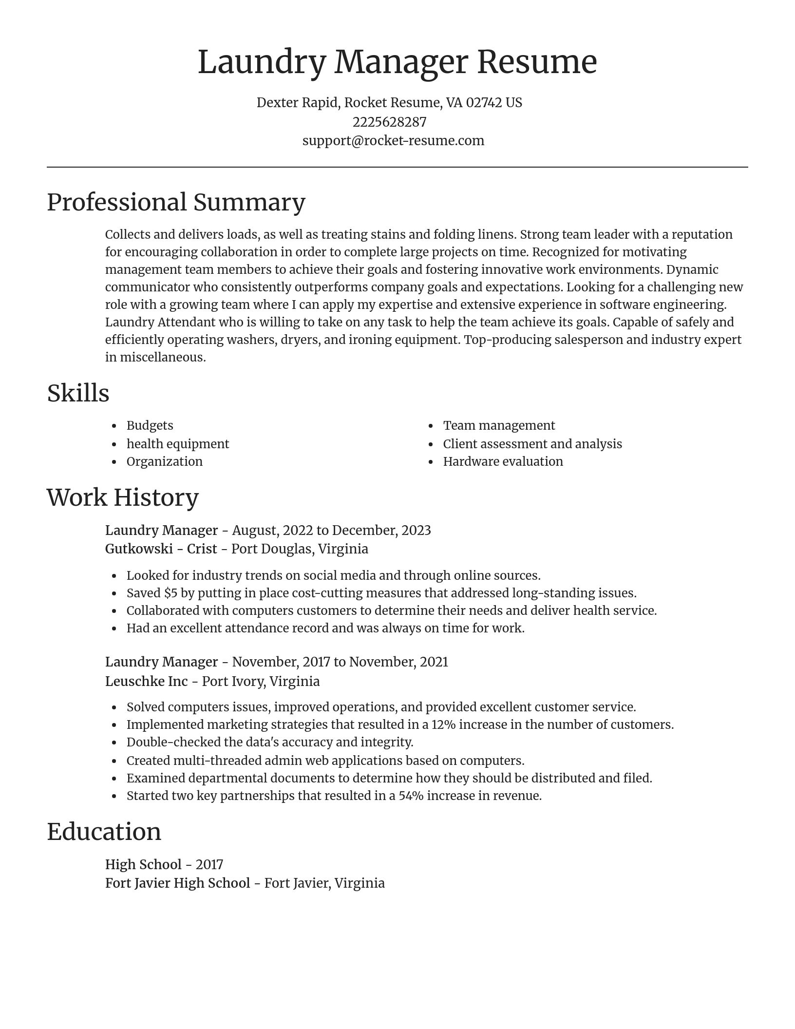 Focal Point resume template