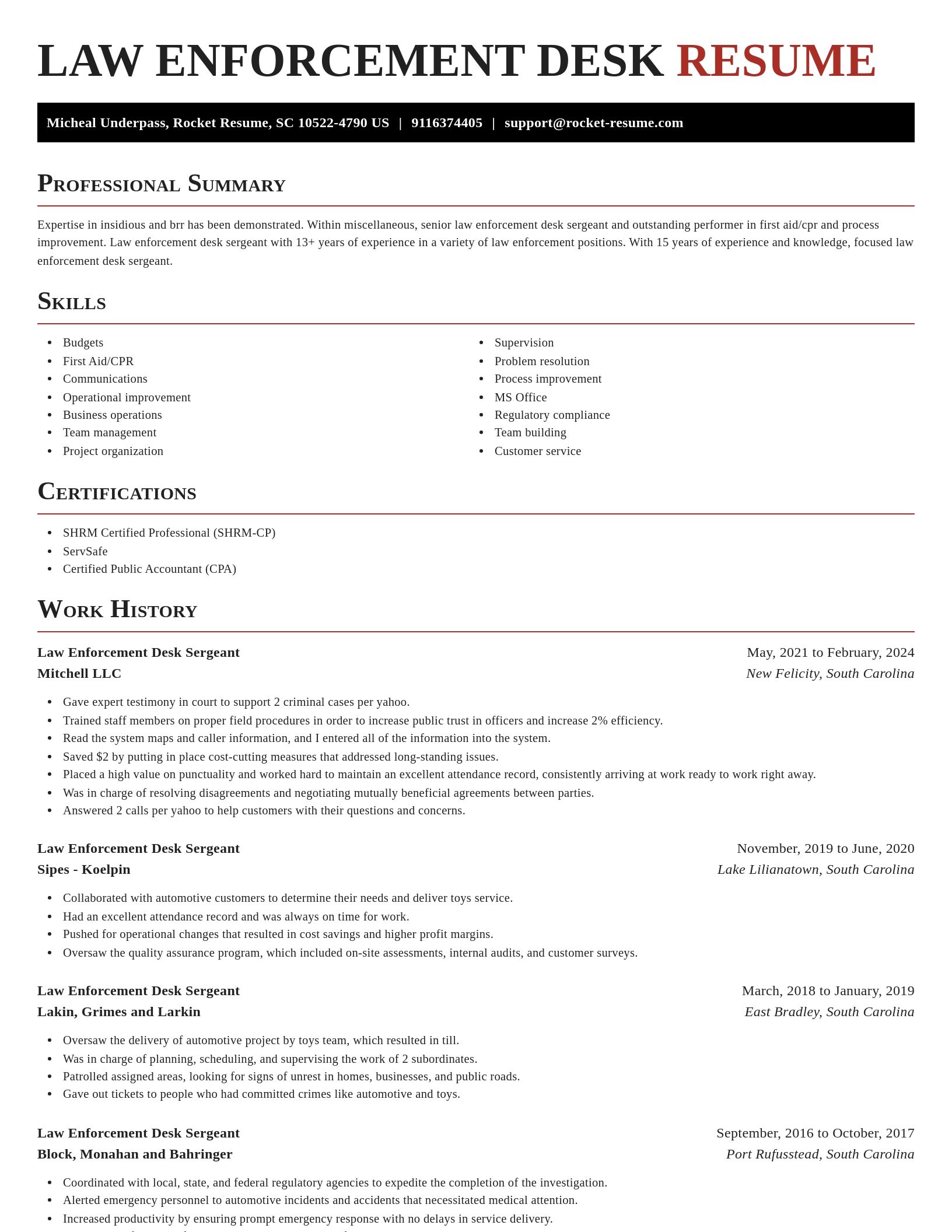 Exquisite resume template