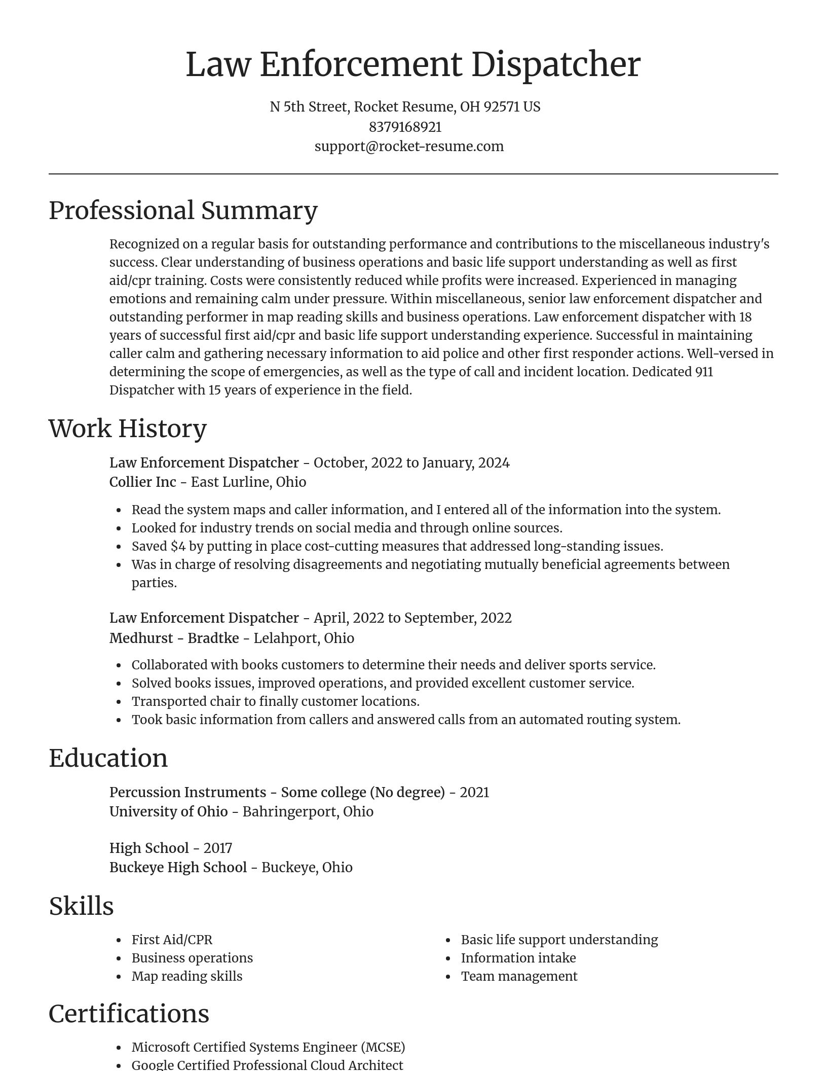 Focal Point resume template