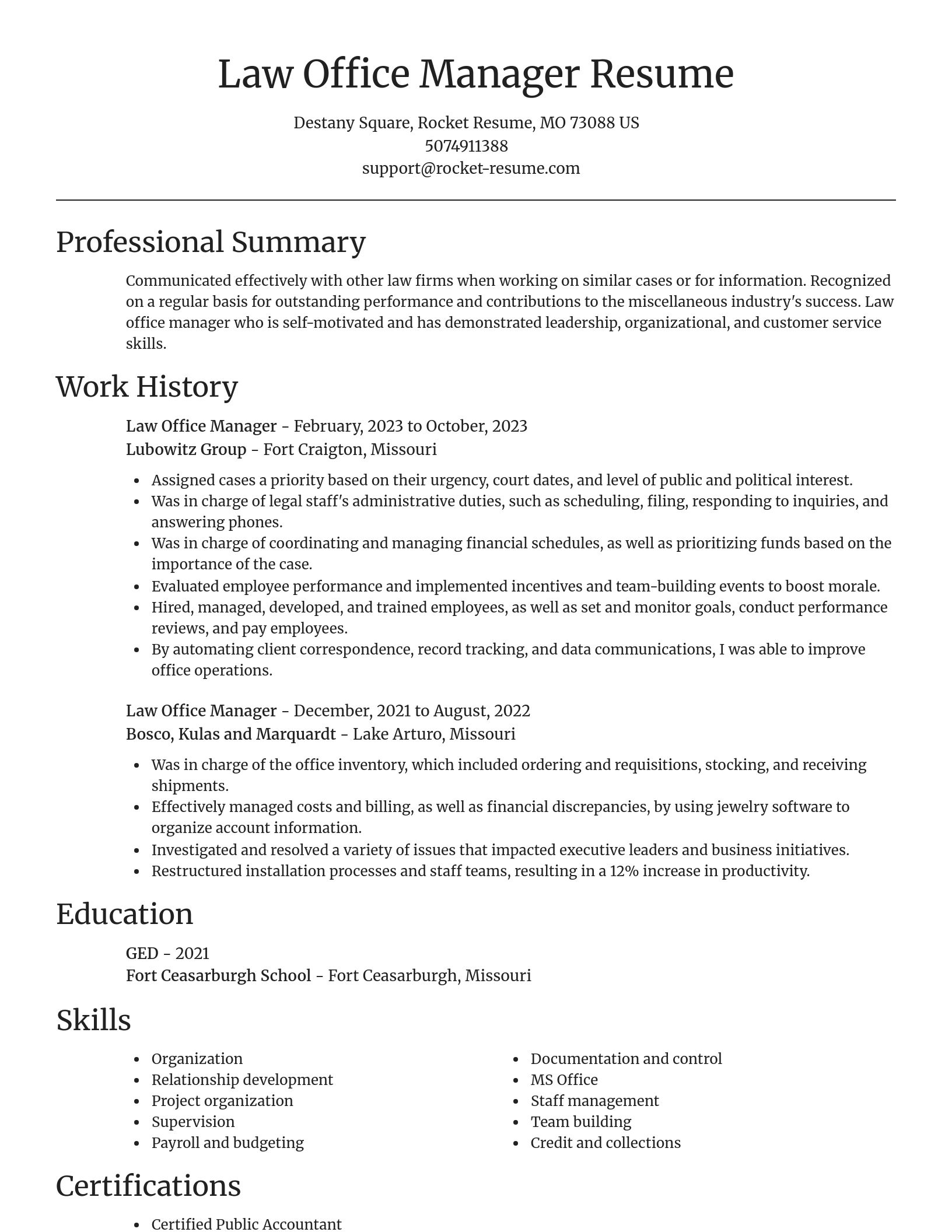 Focal Point resume template