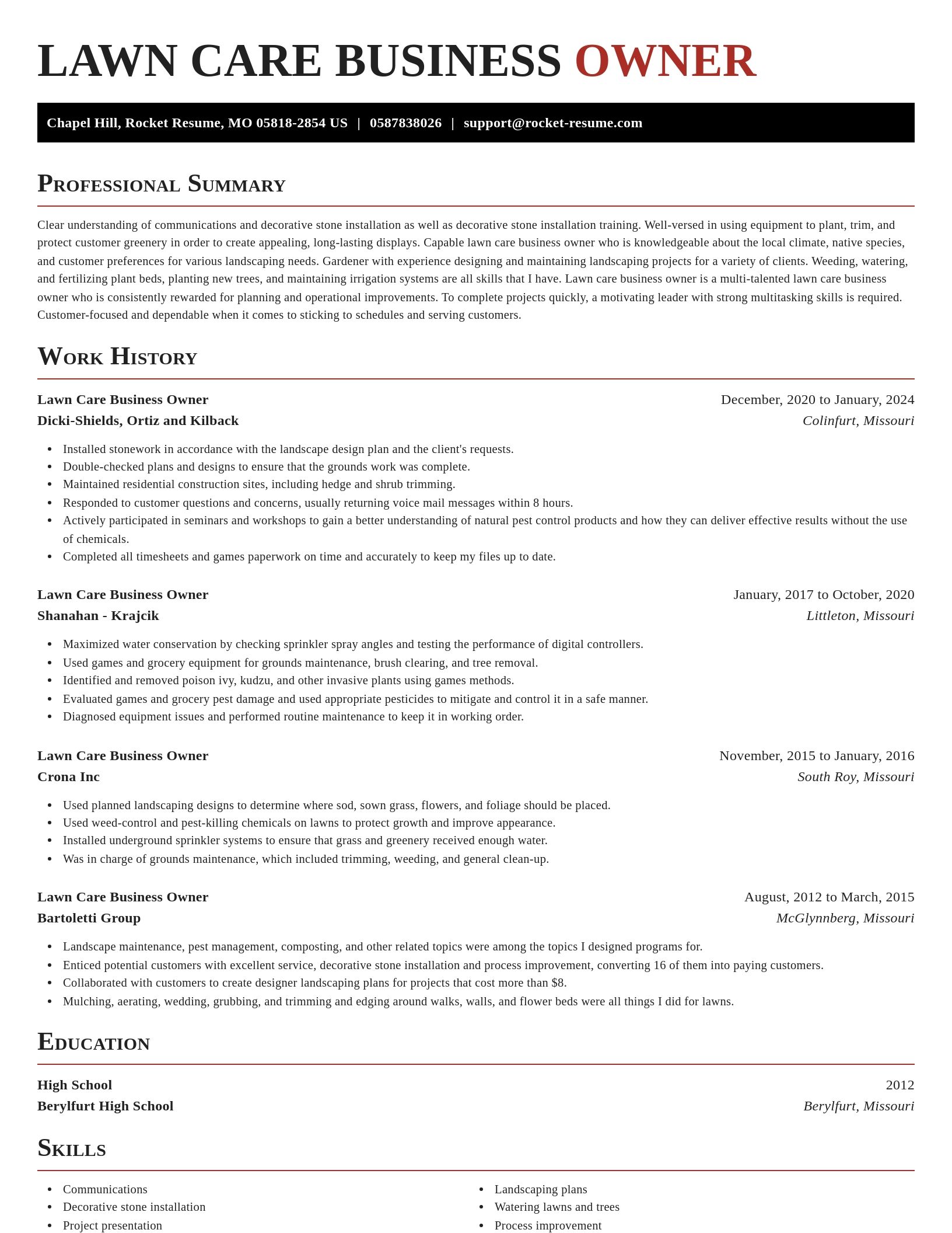 Exquisite resume template