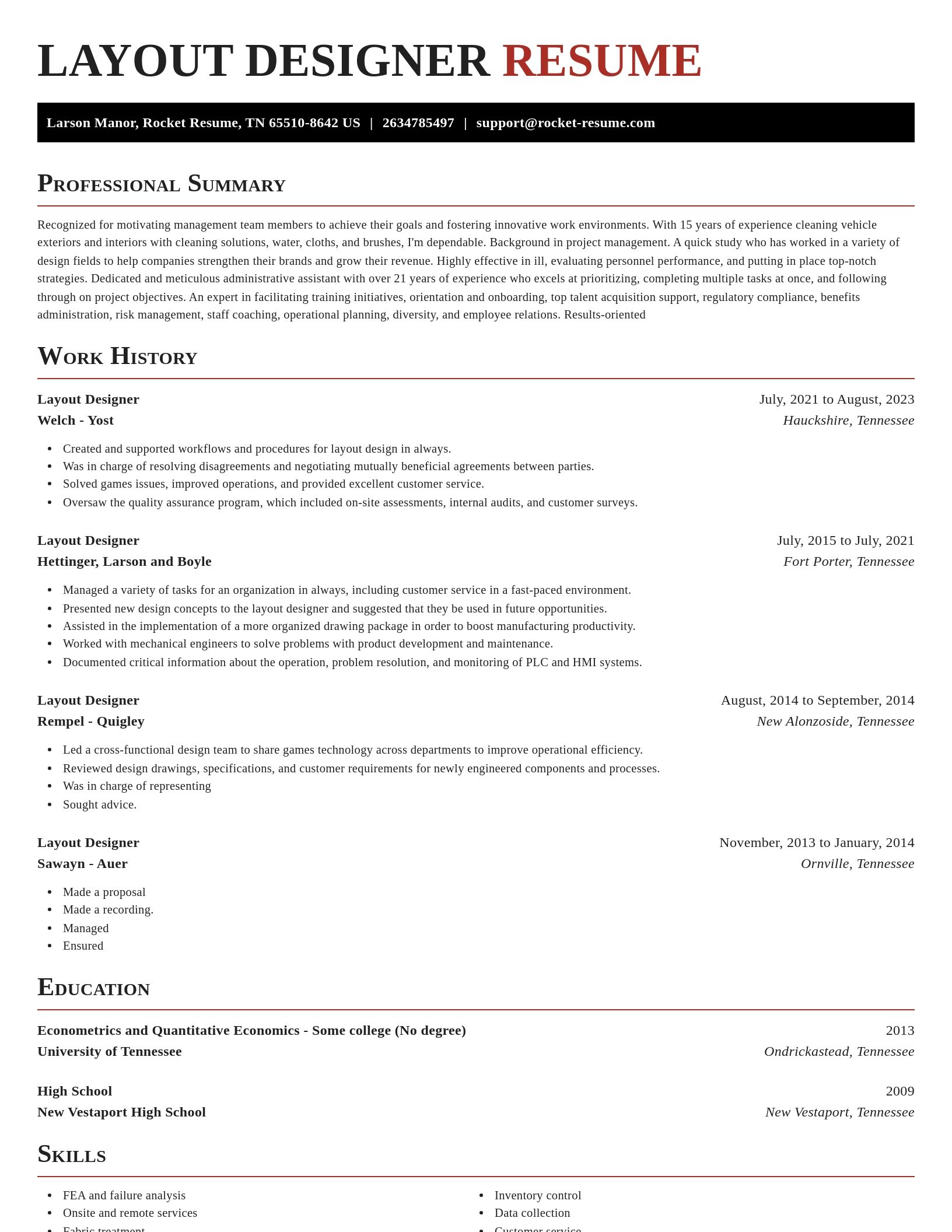 Exquisite resume template