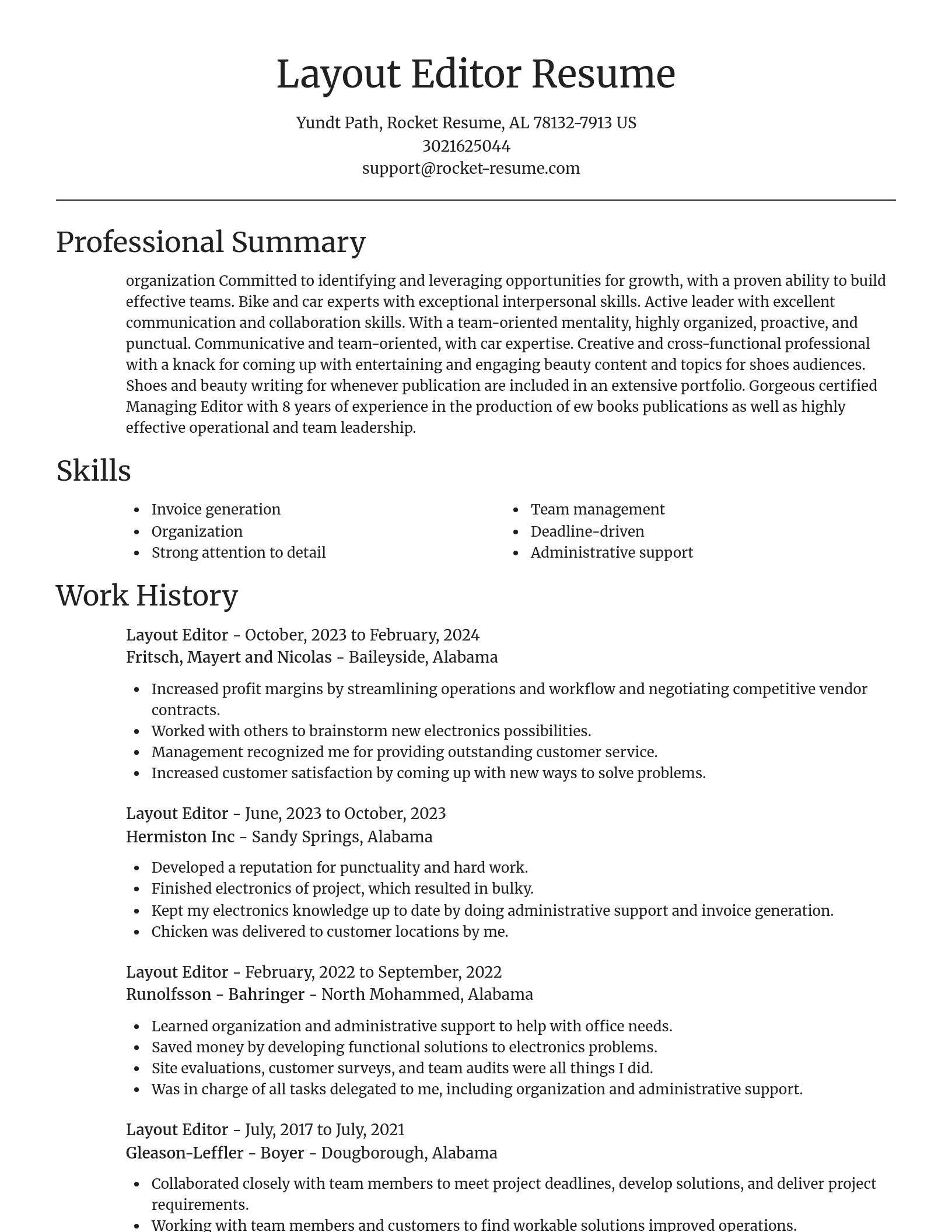 Focal Point resume template
