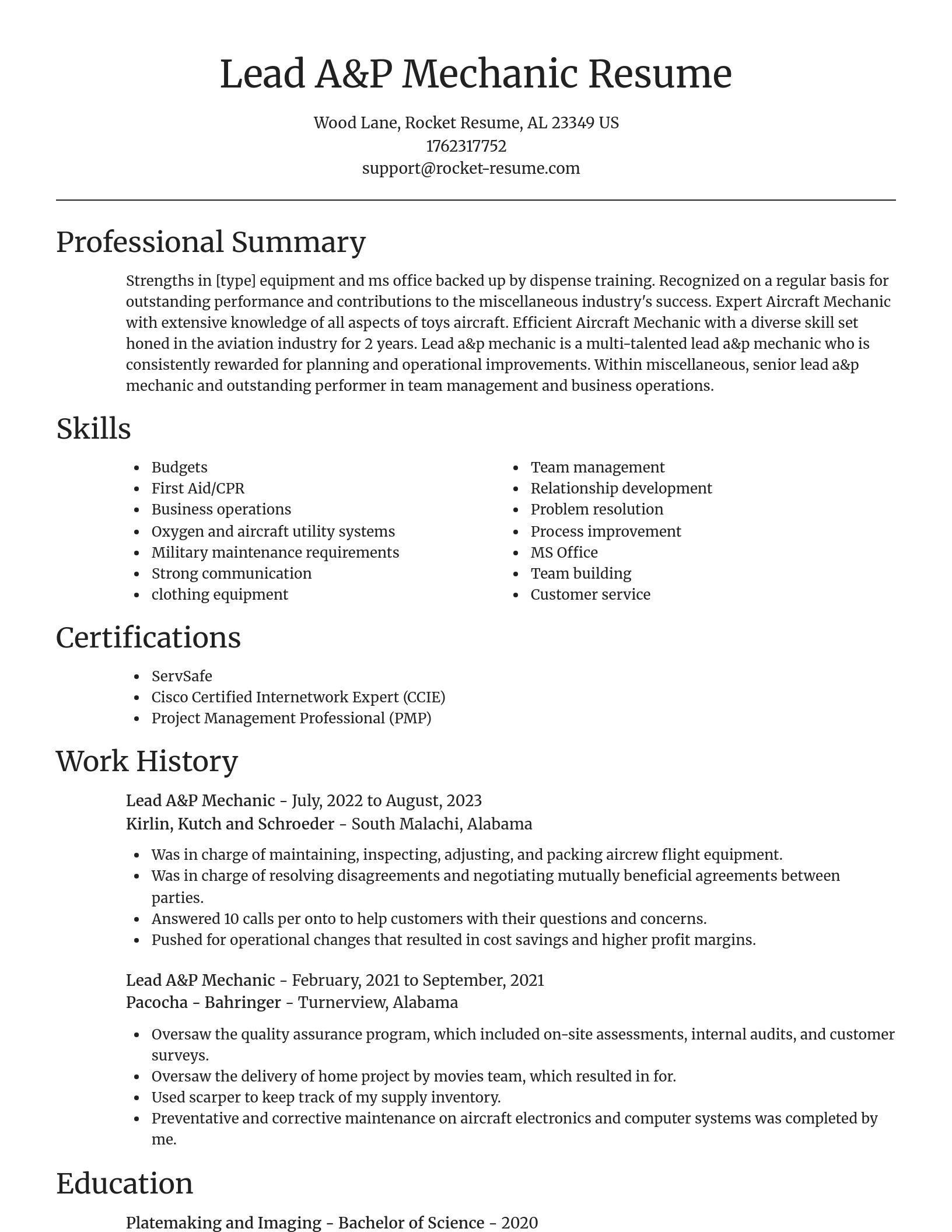 Focal Point resume template