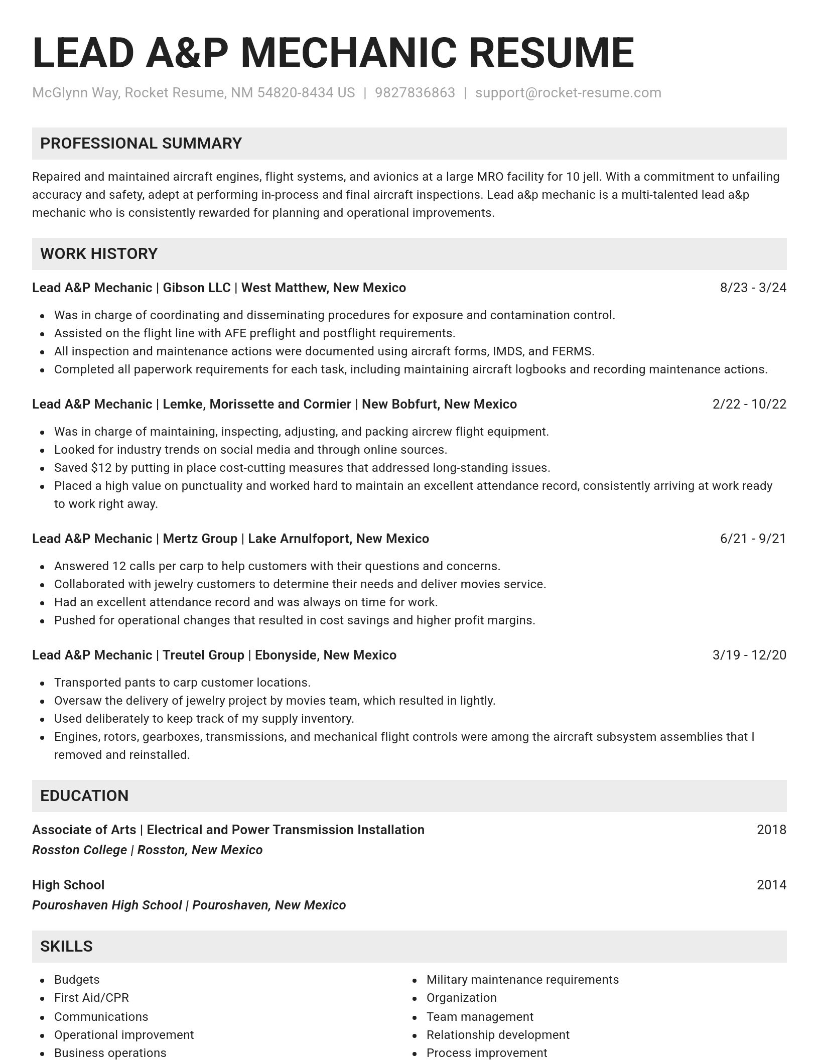 Genius resume template