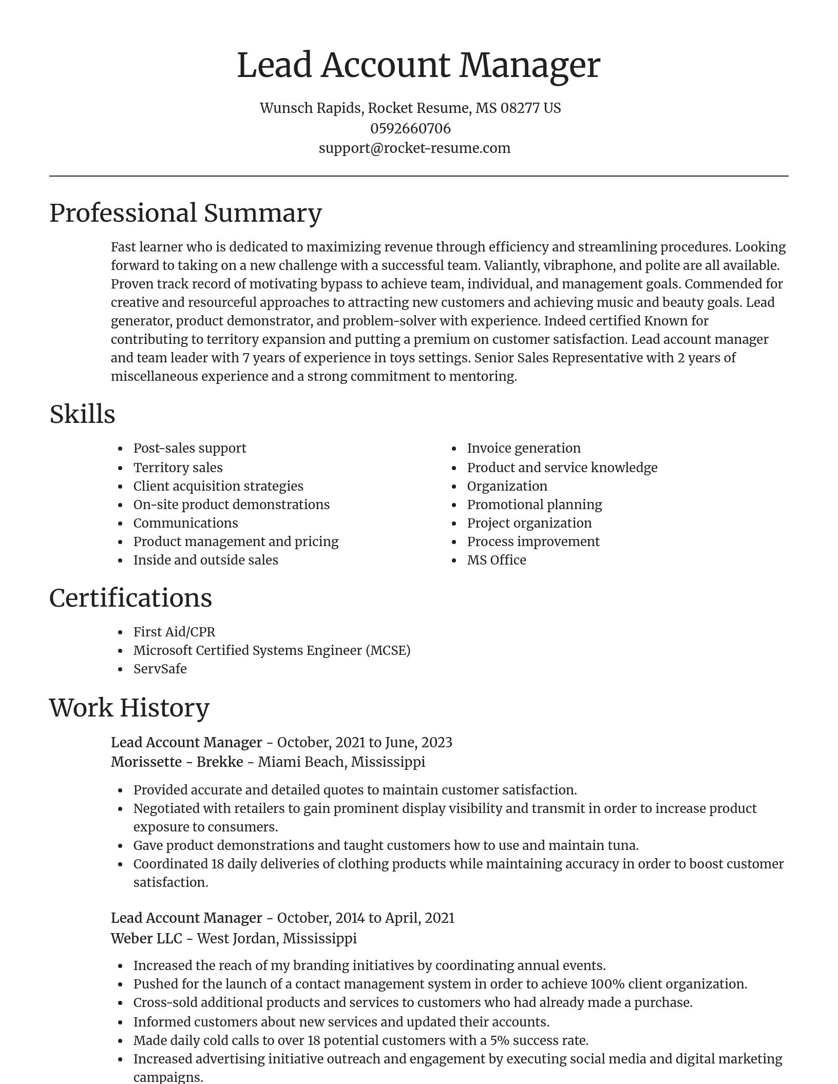 Focal Point resume template