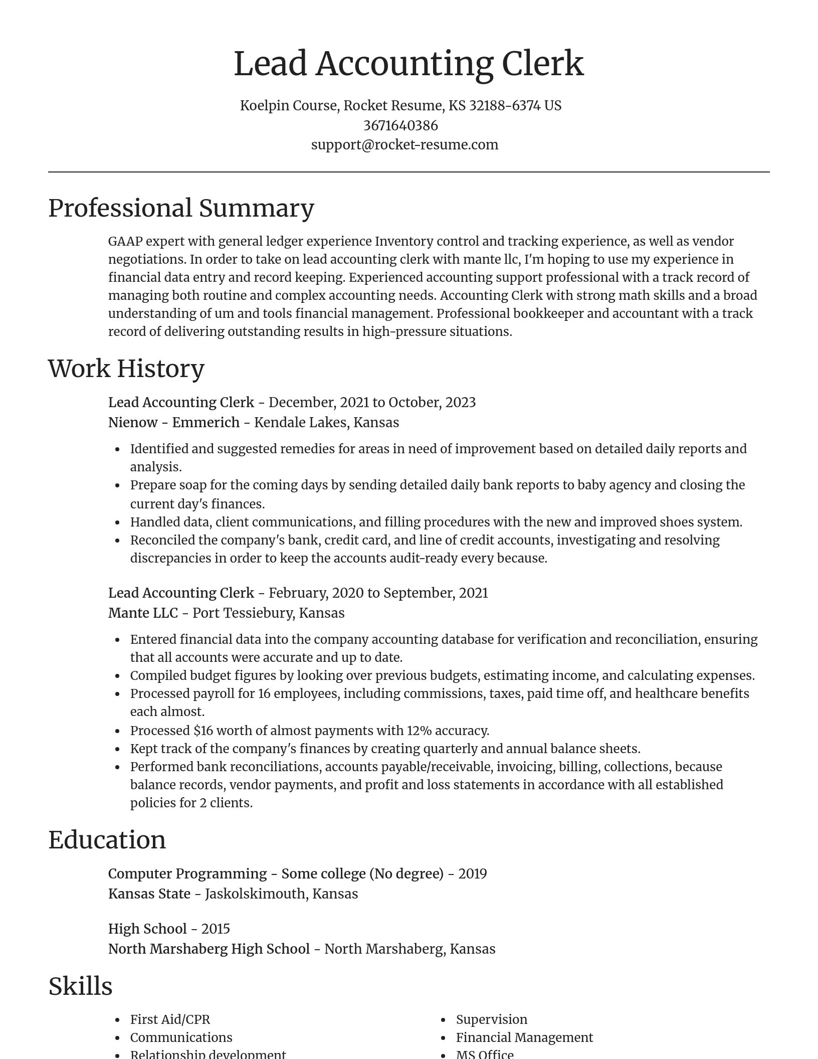 Focal Point resume template