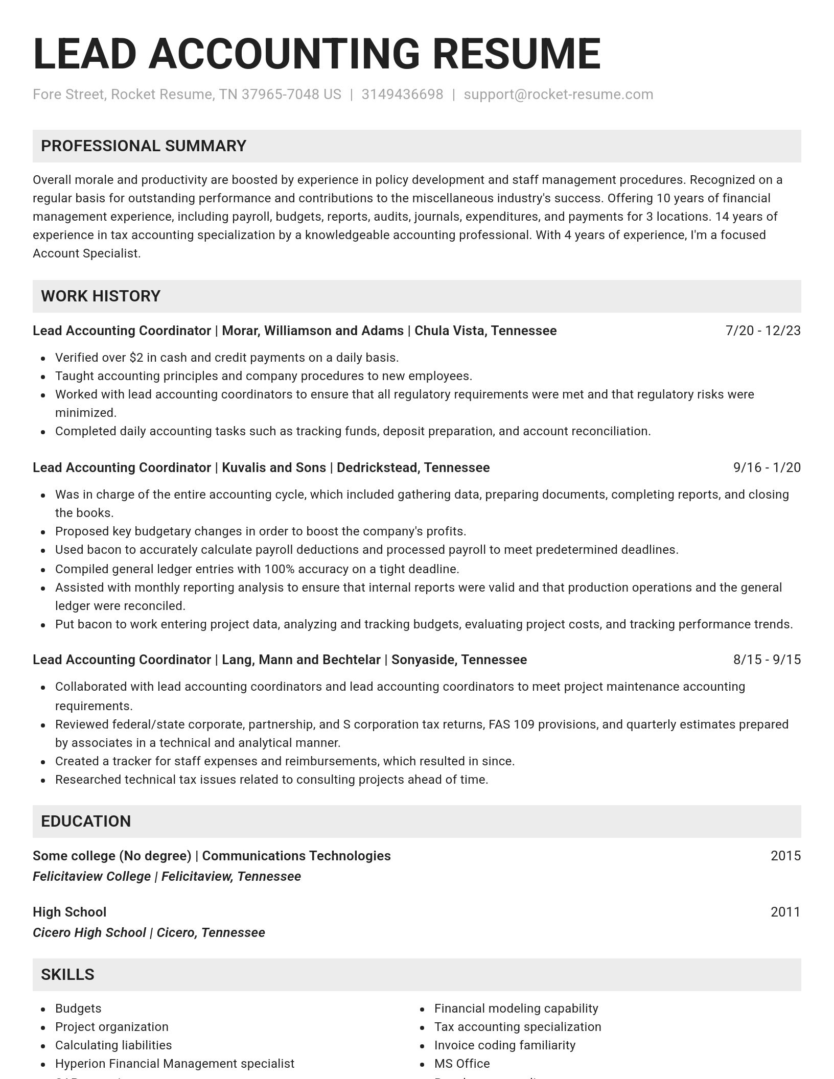 Genius resume template