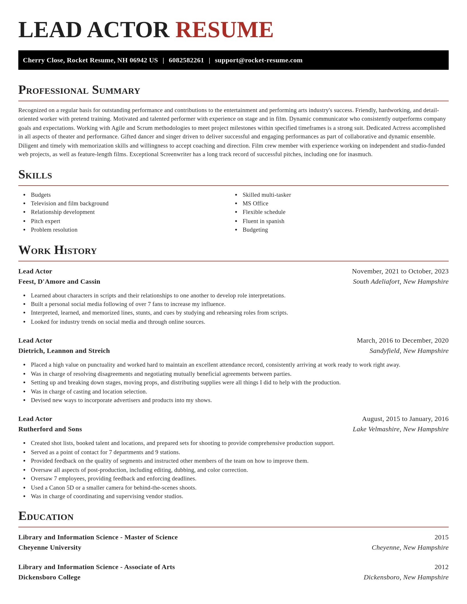 Exquisite resume template