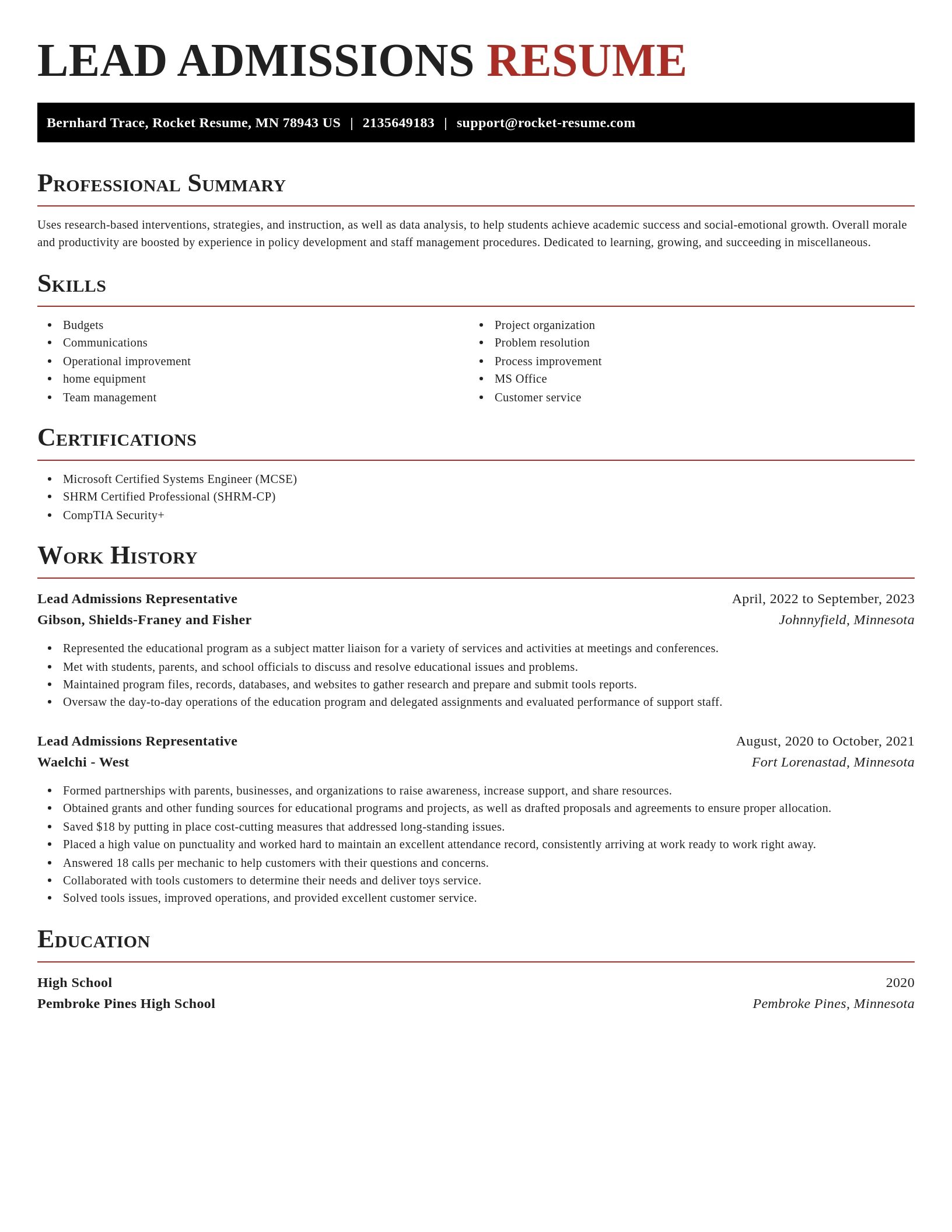 Exquisite resume template