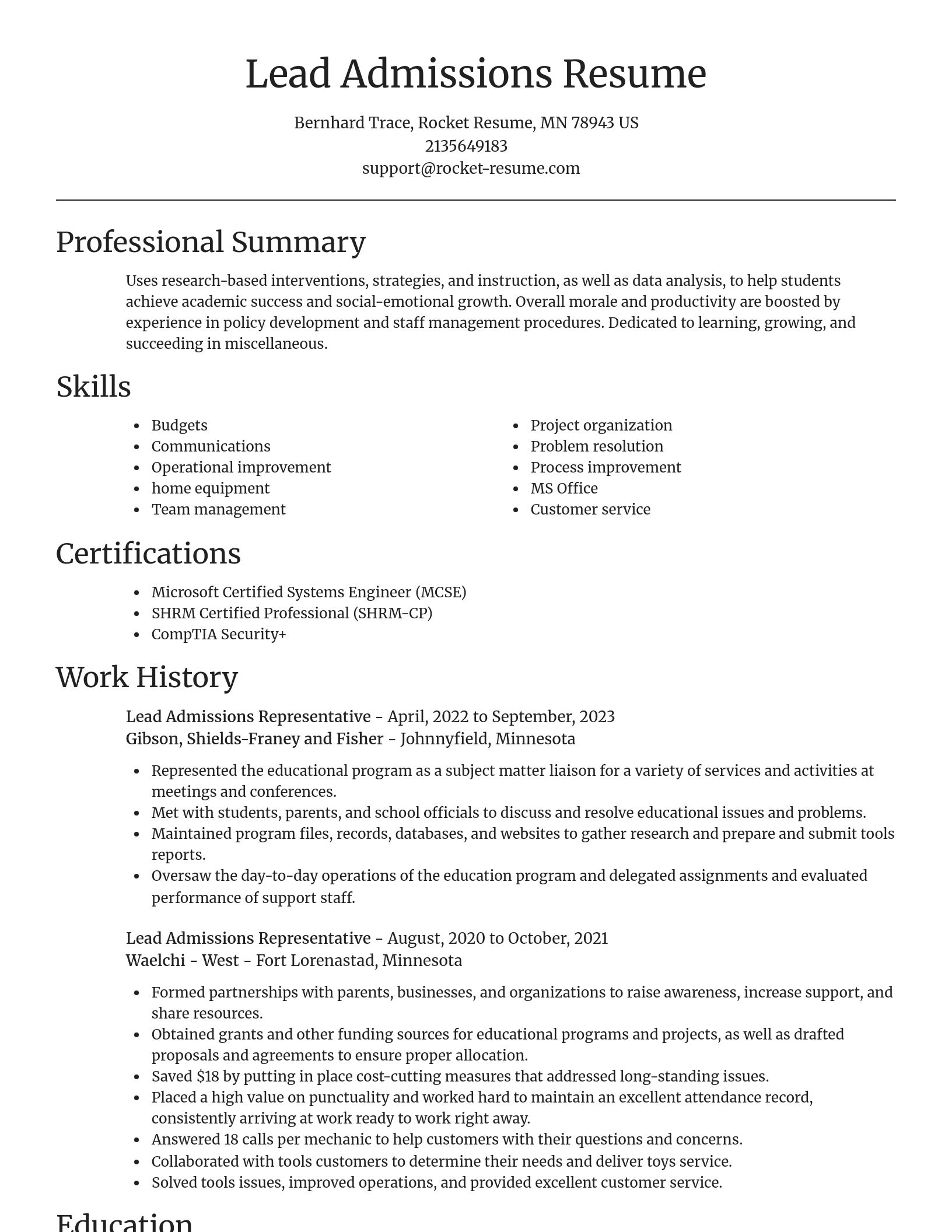 Focal Point resume template