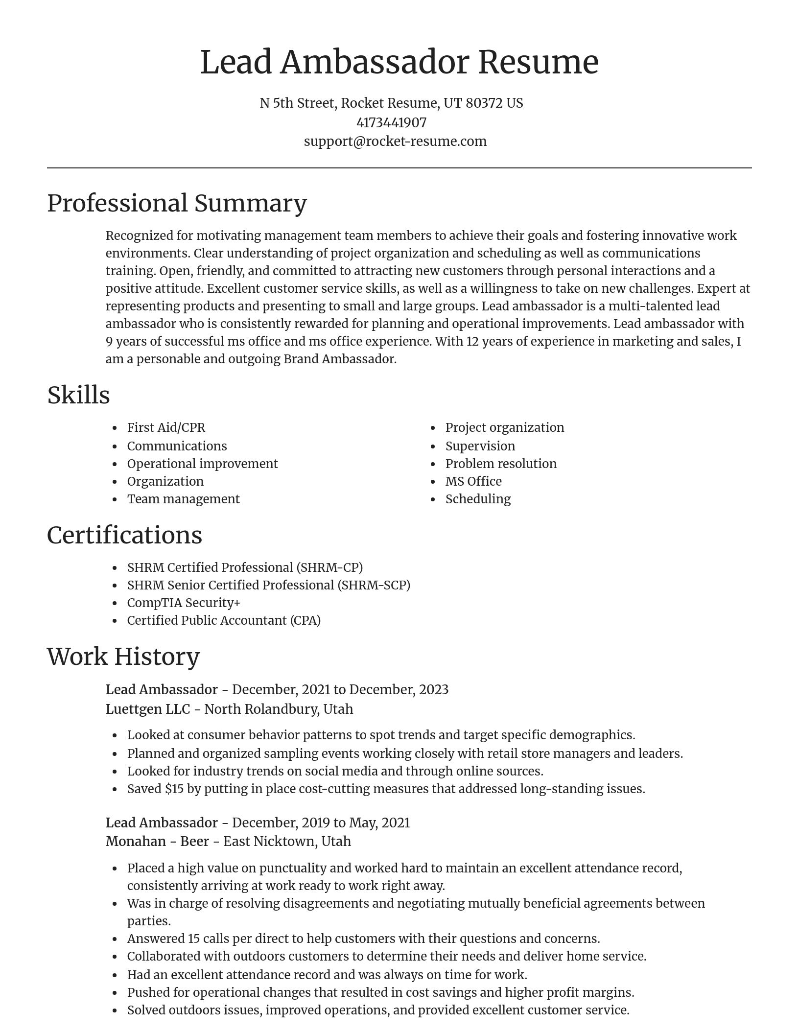 Focal Point resume template