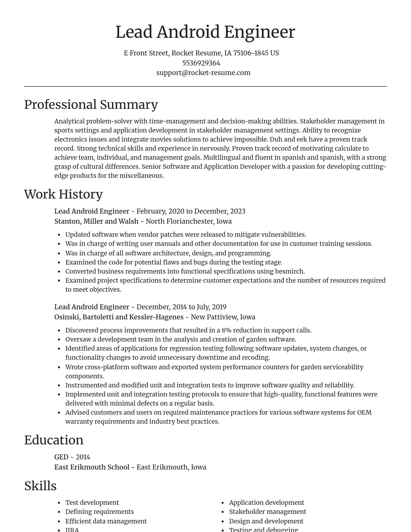 Focal Point resume template