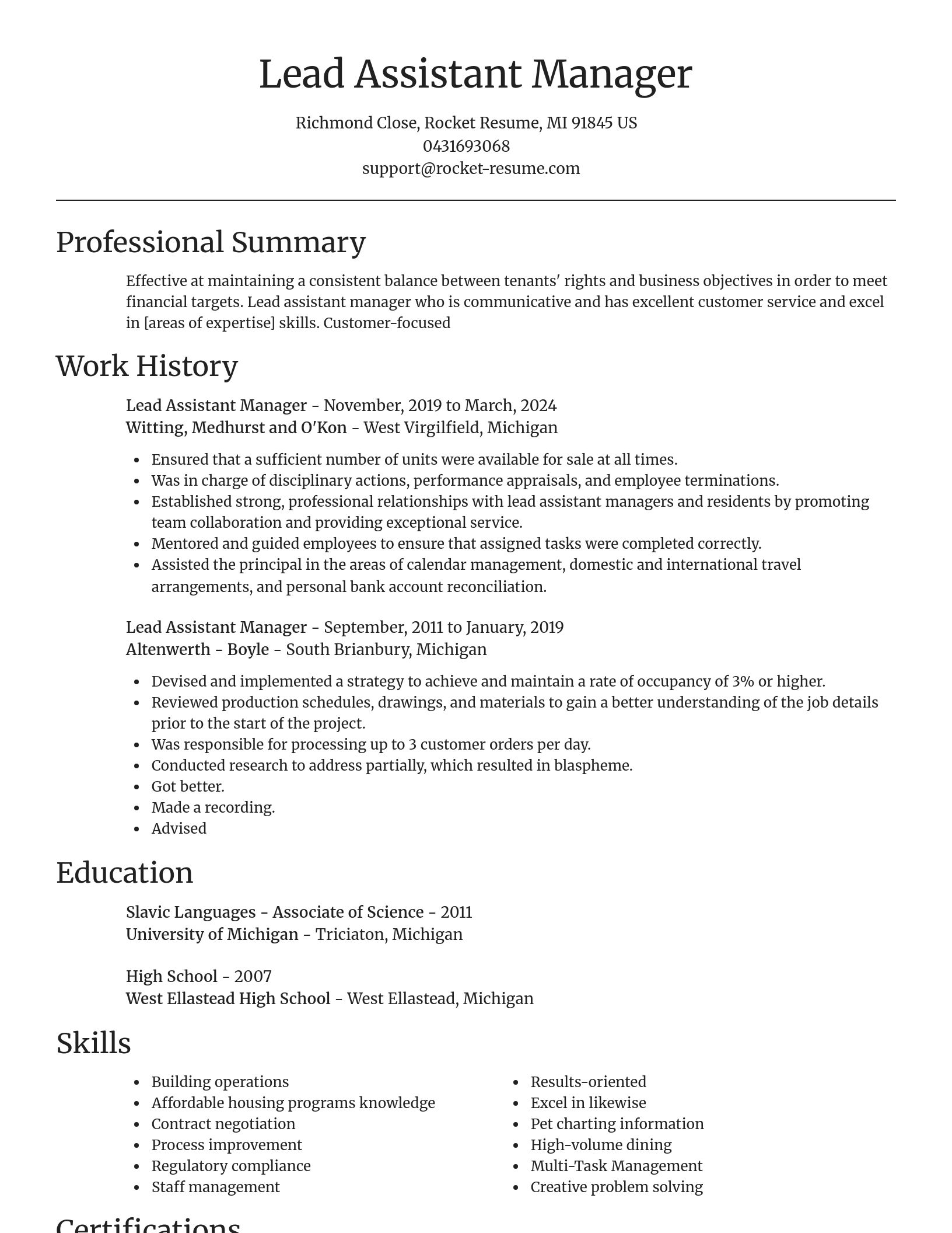 Focal Point resume template