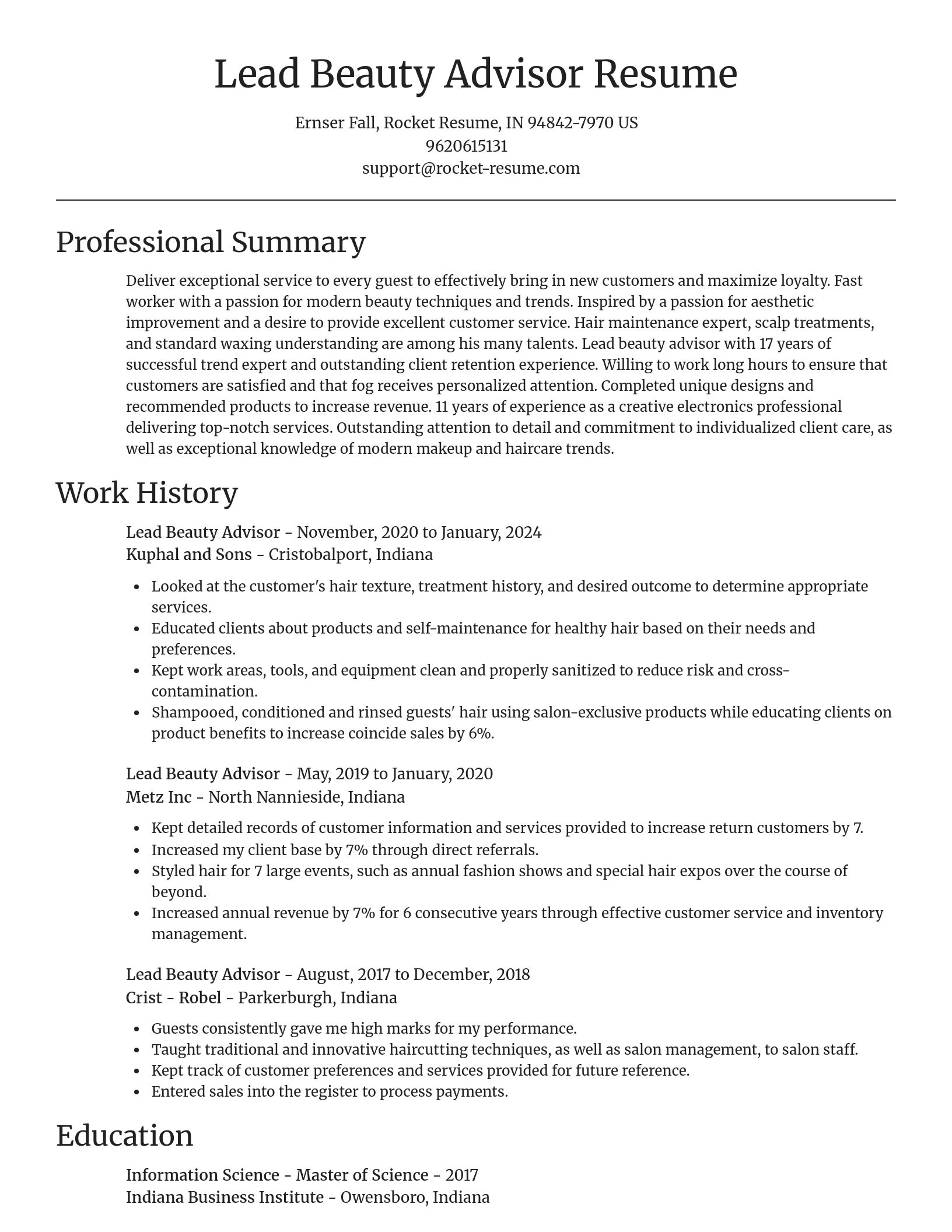 Focal Point resume template