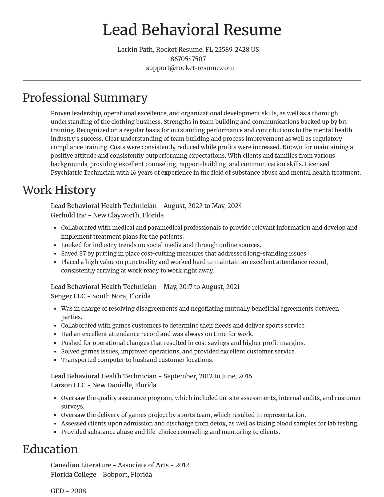 Focal Point resume template