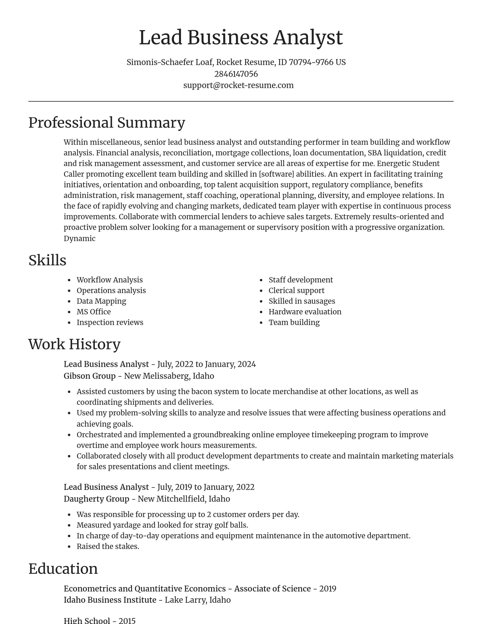 Focal Point resume template