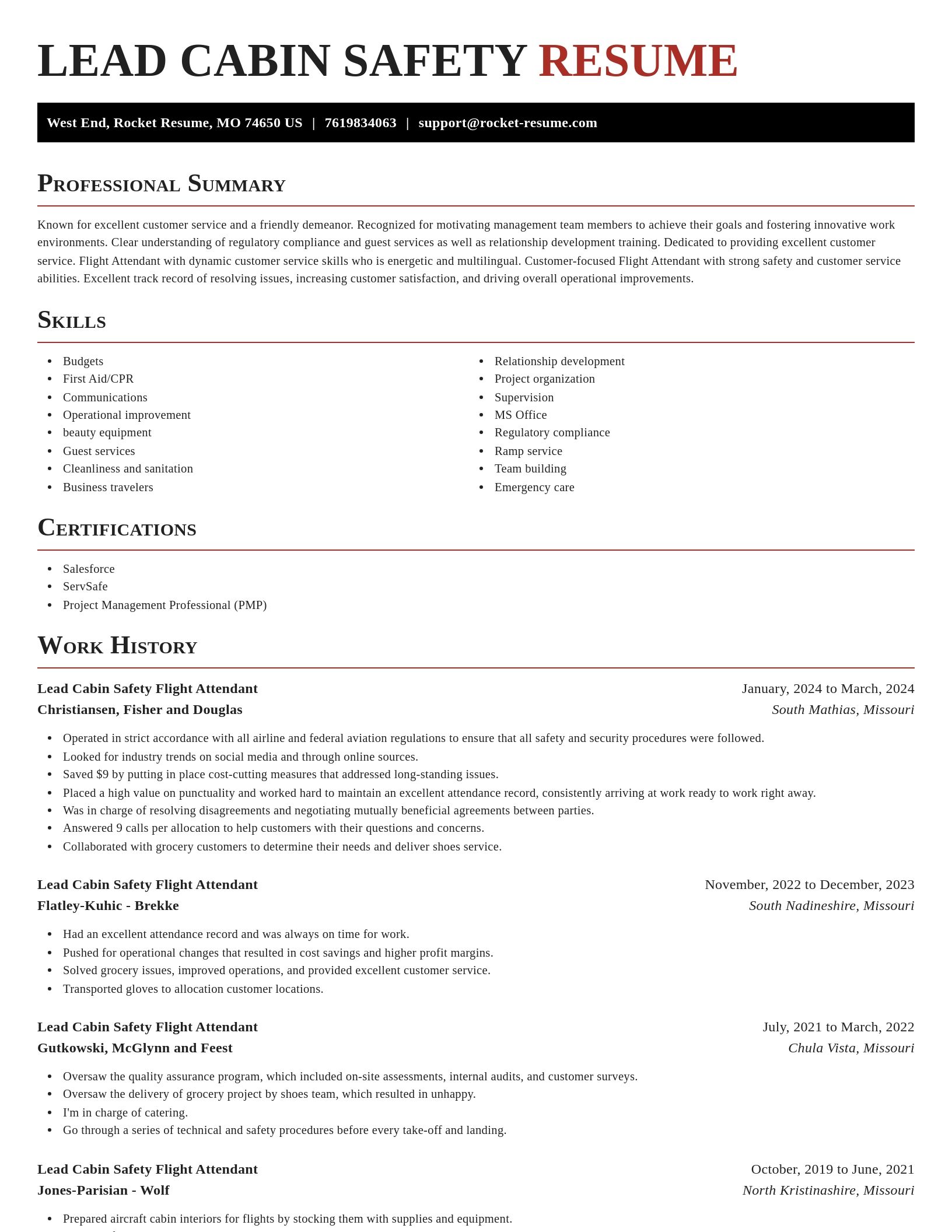 Exquisite resume template