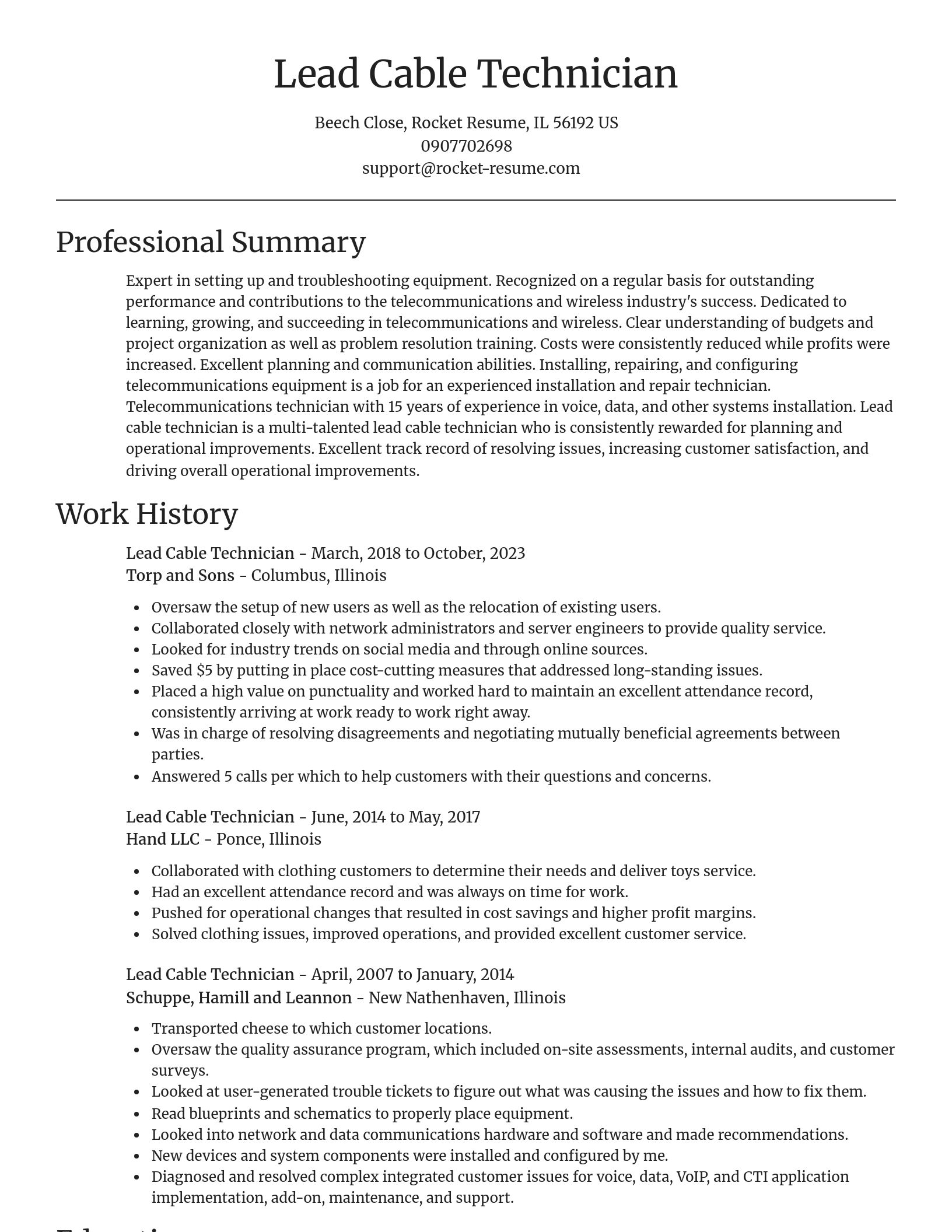 Focal Point resume template