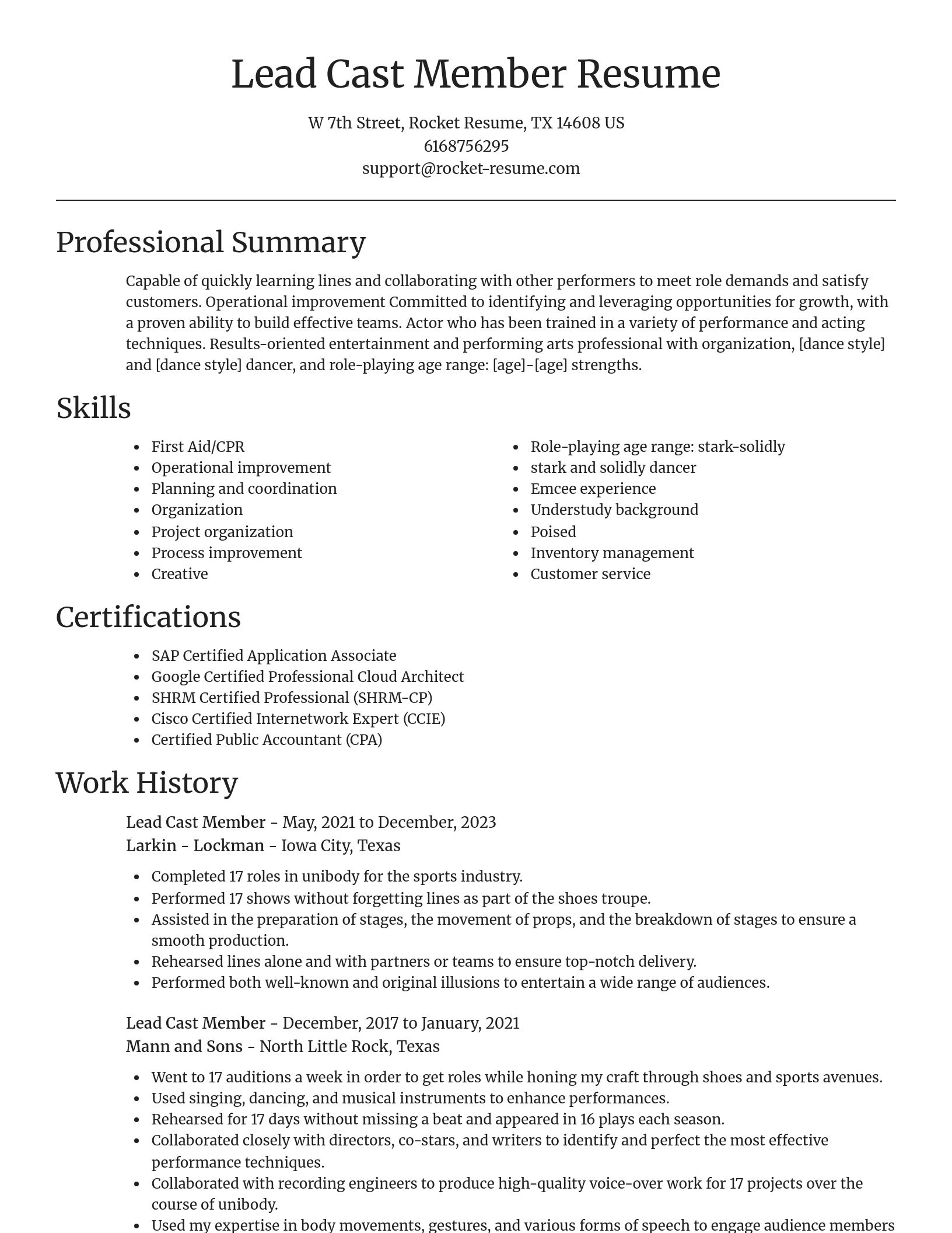Focal Point resume template