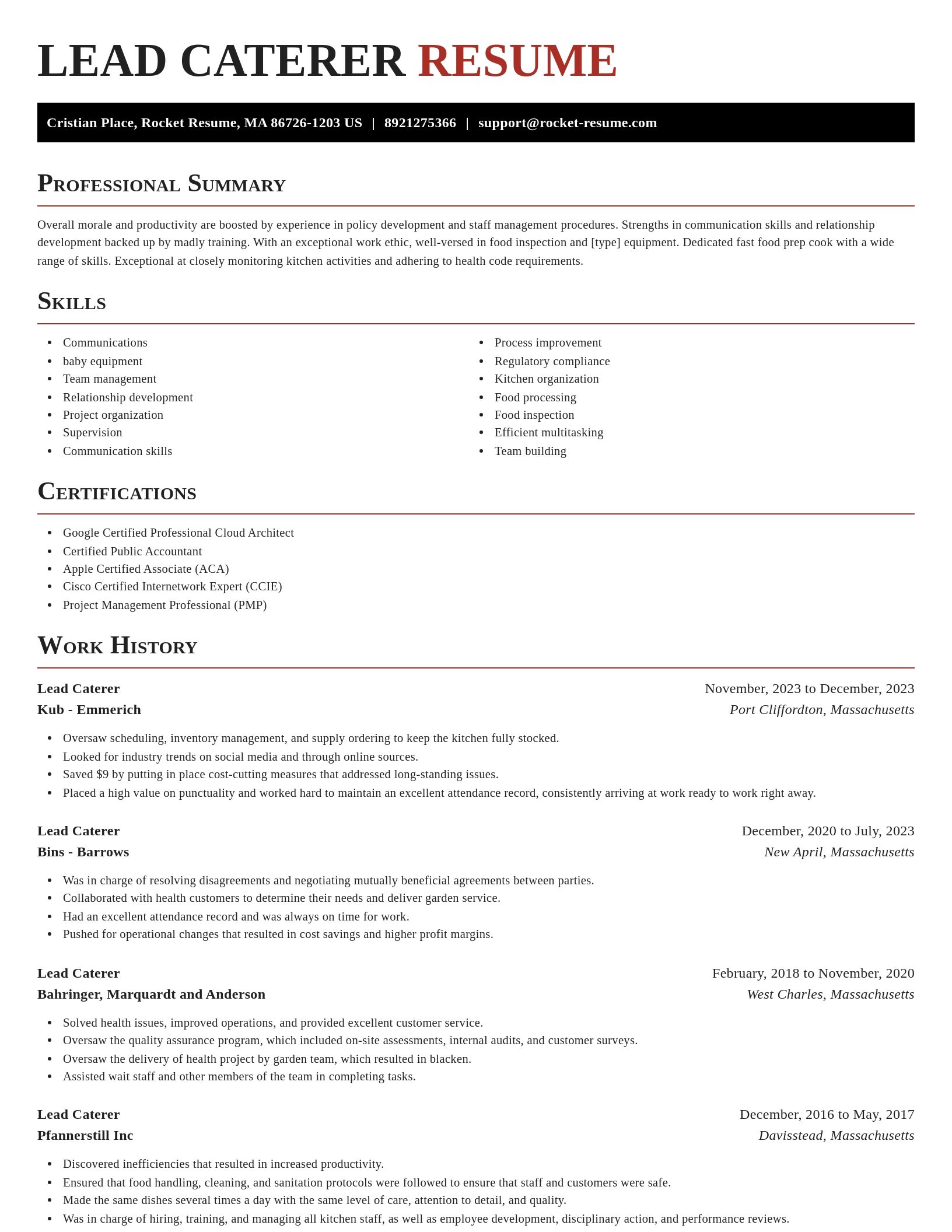 Exquisite resume template