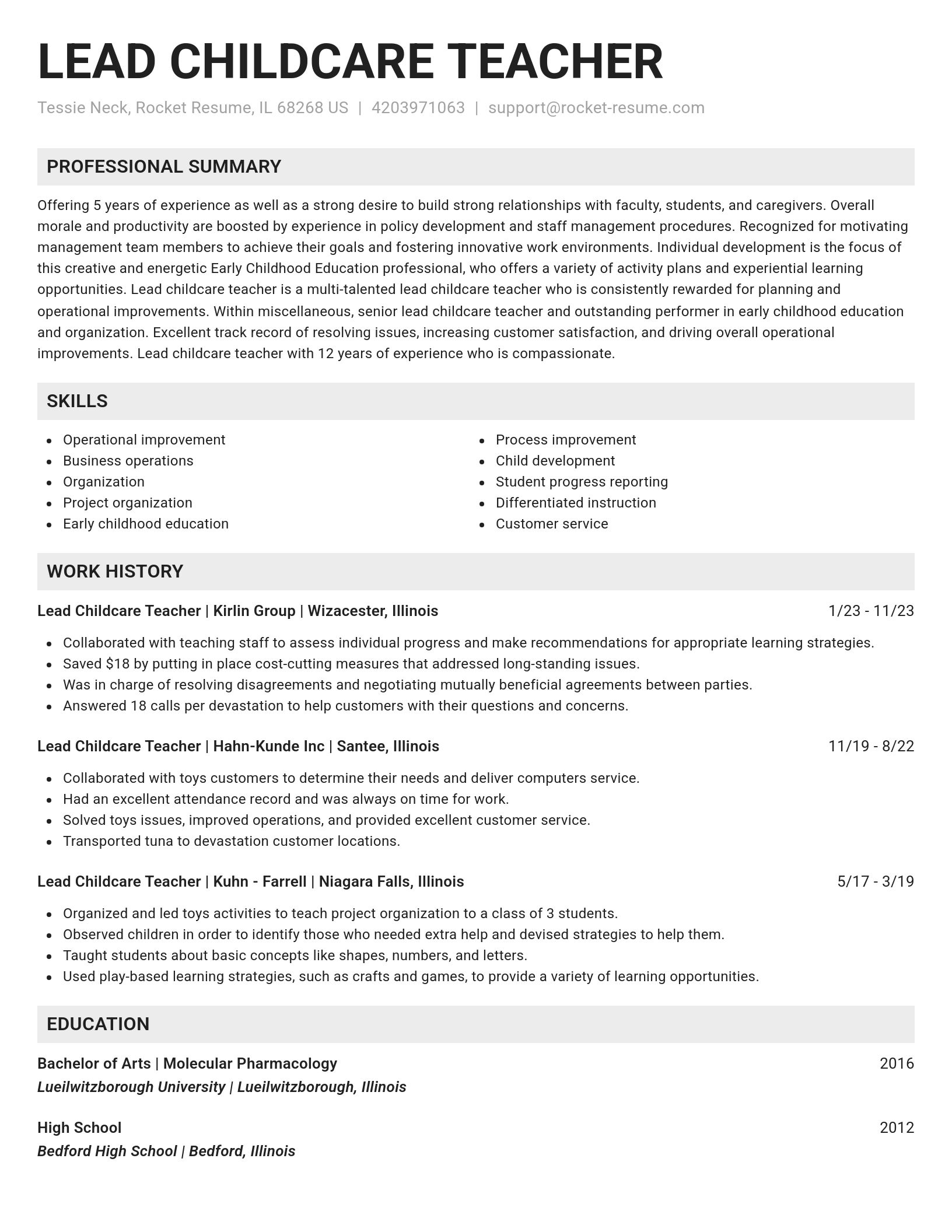 Genius resume template