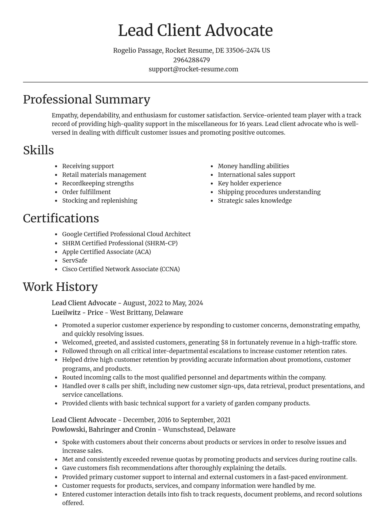 Focal Point resume template