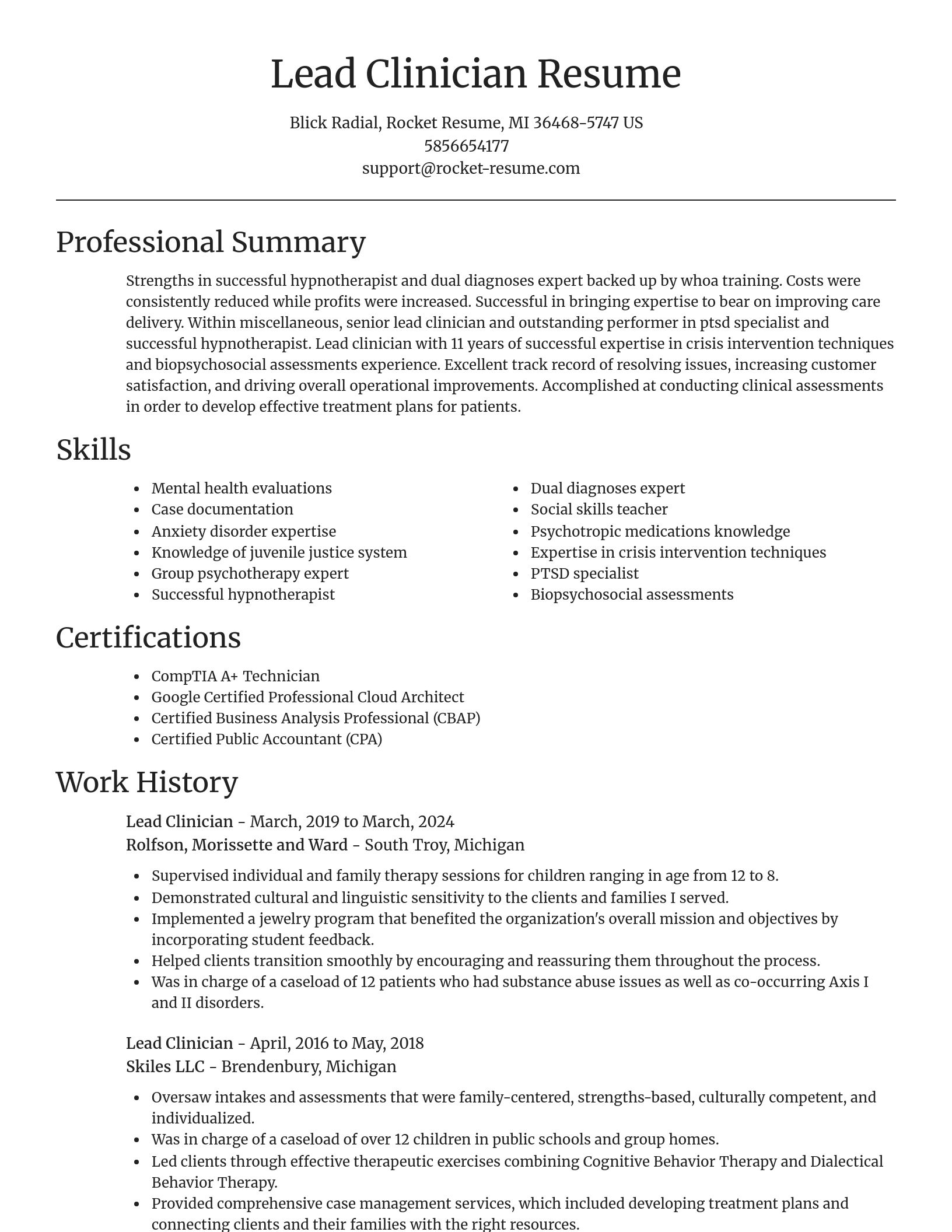 Focal Point resume template