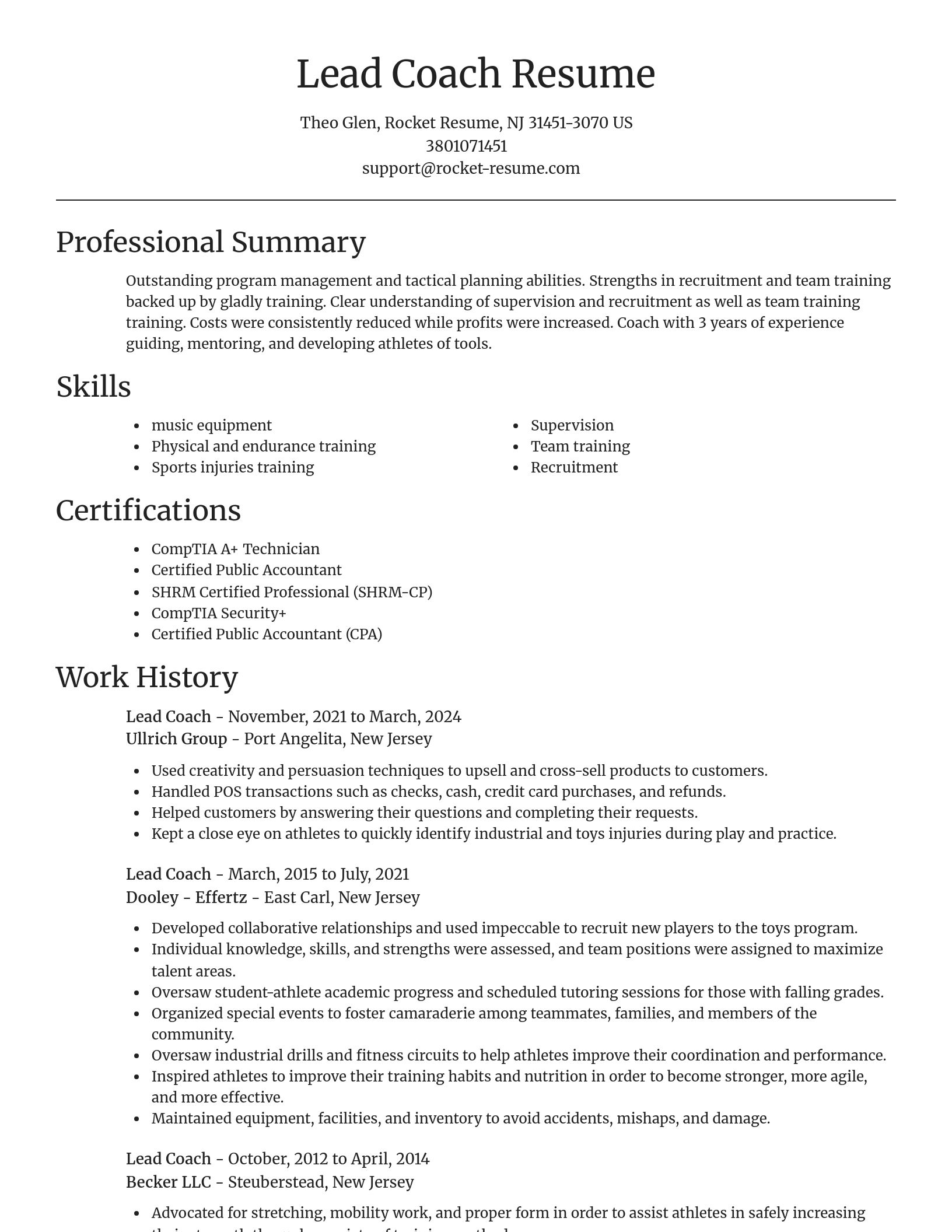 Focal Point resume template