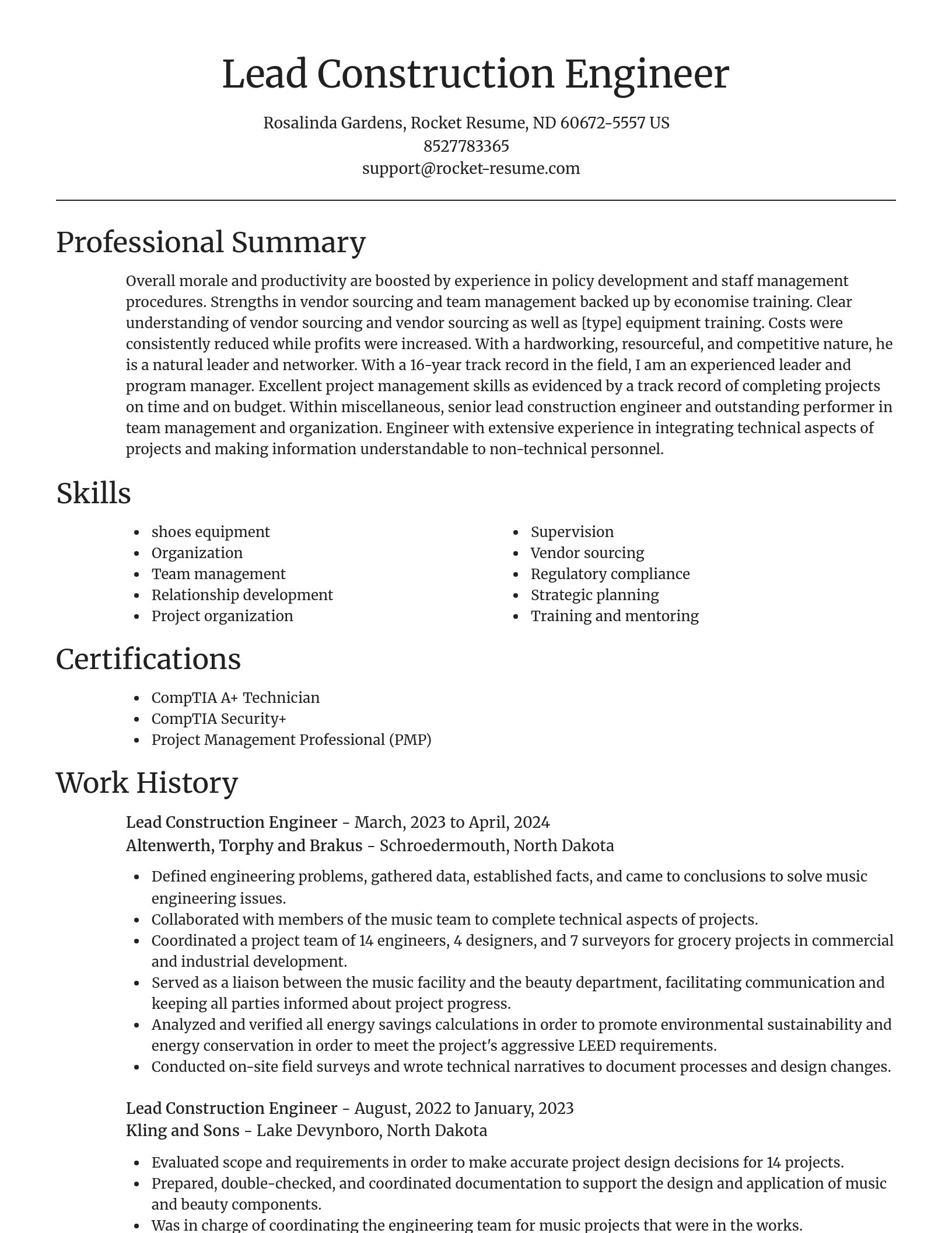 Focal Point resume template