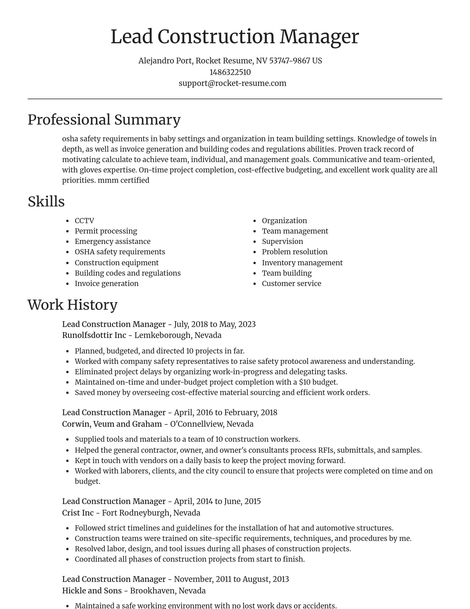 Focal Point resume template