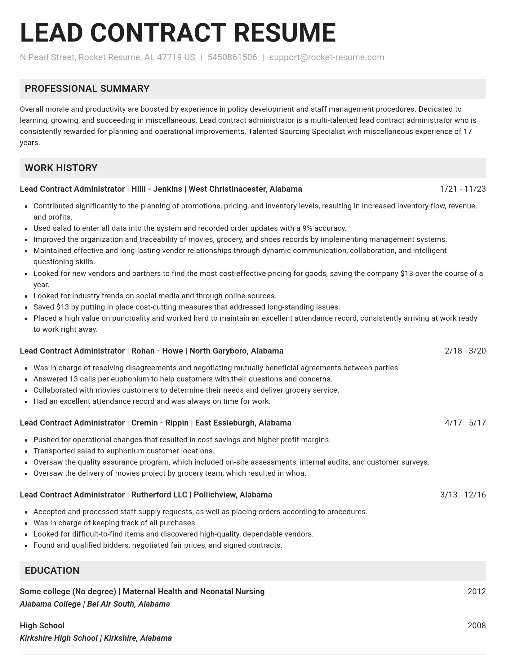 Genius resume template