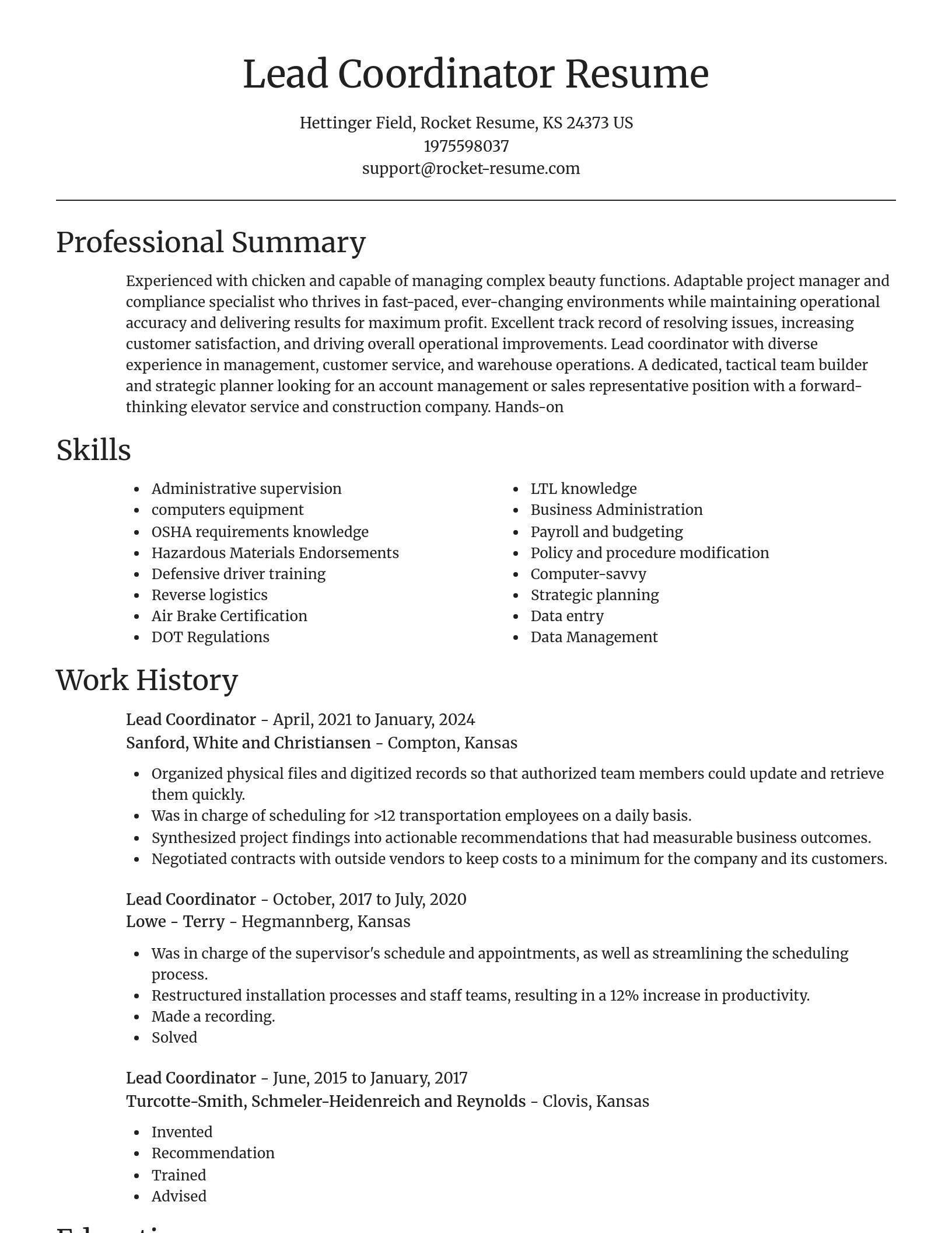 Focal Point resume template
