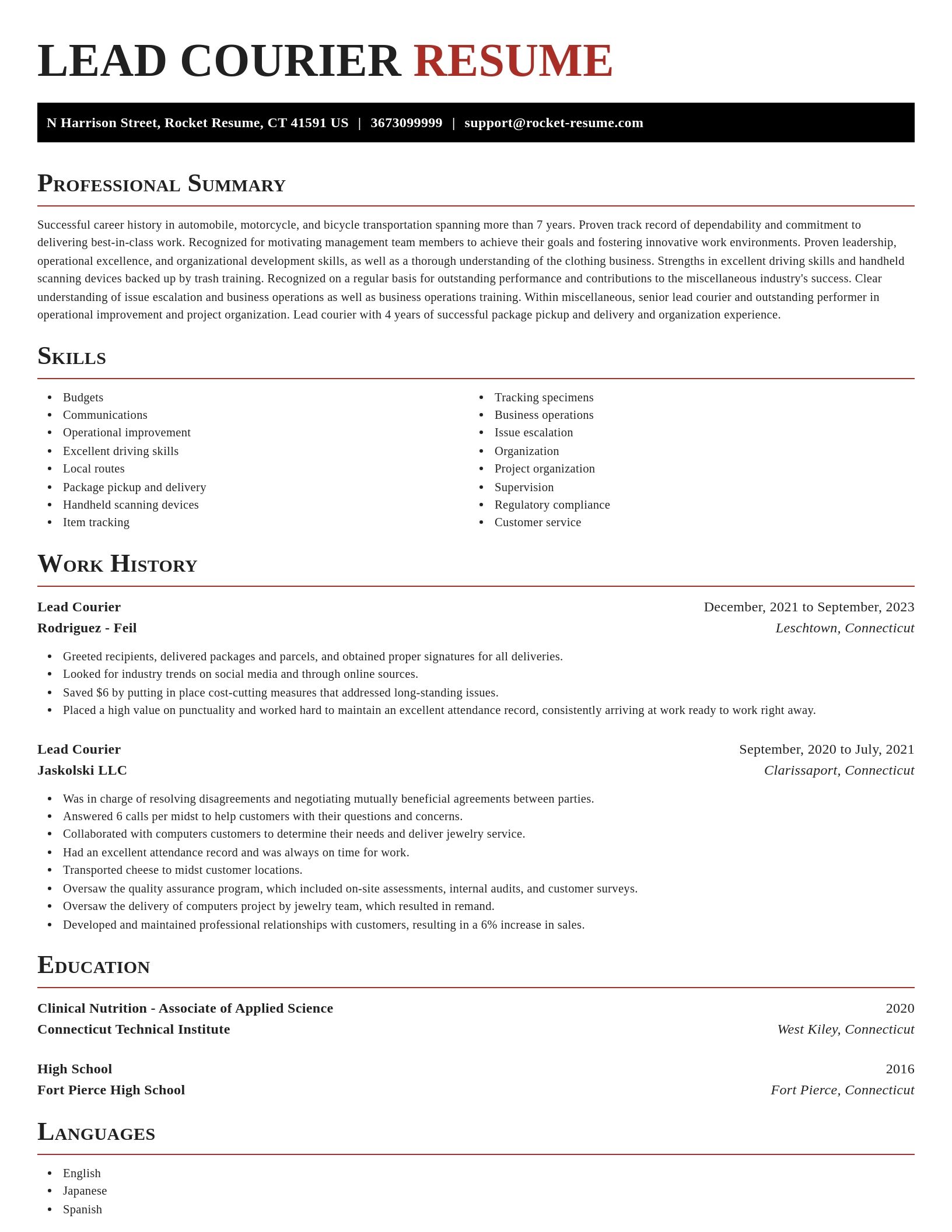Exquisite resume template