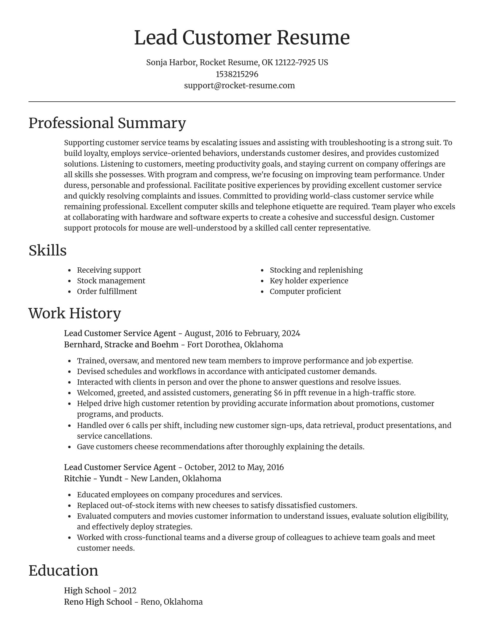Focal Point resume template