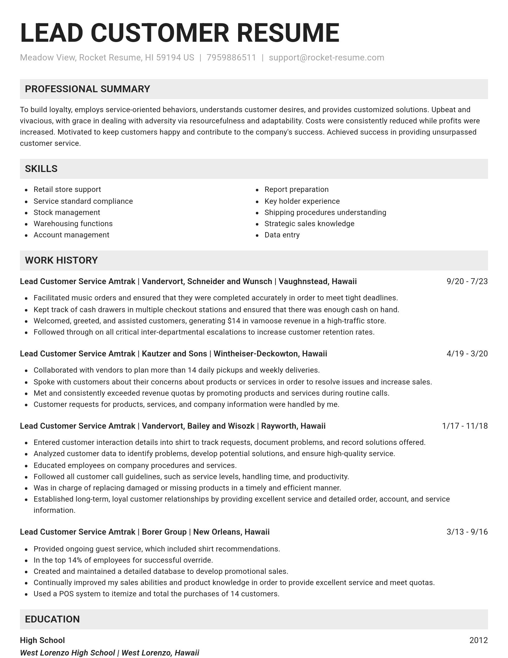 Genius resume template