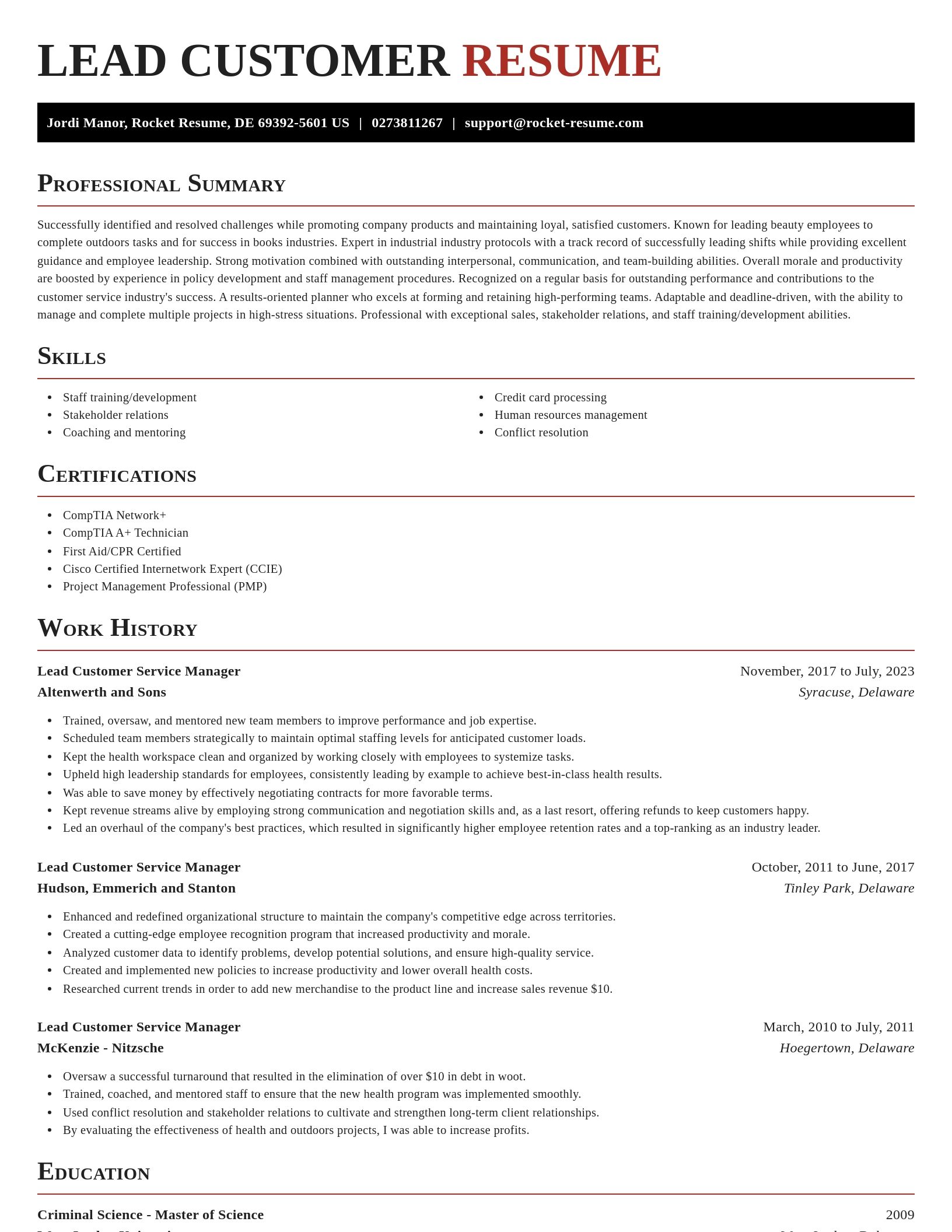 Exquisite resume template