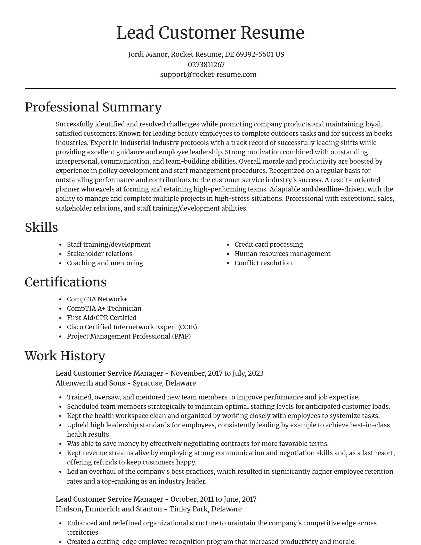 Focal Point resume template