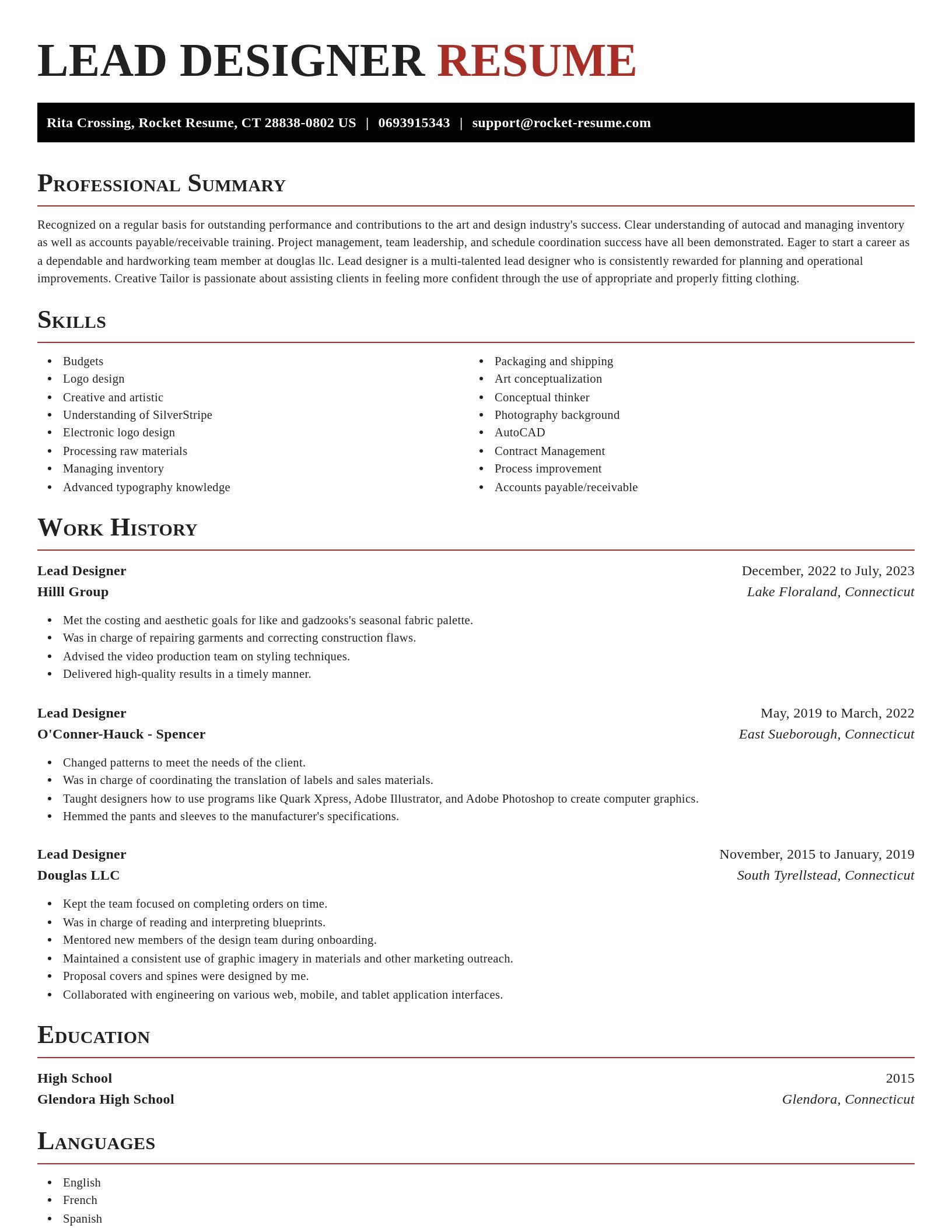 Exquisite resume template